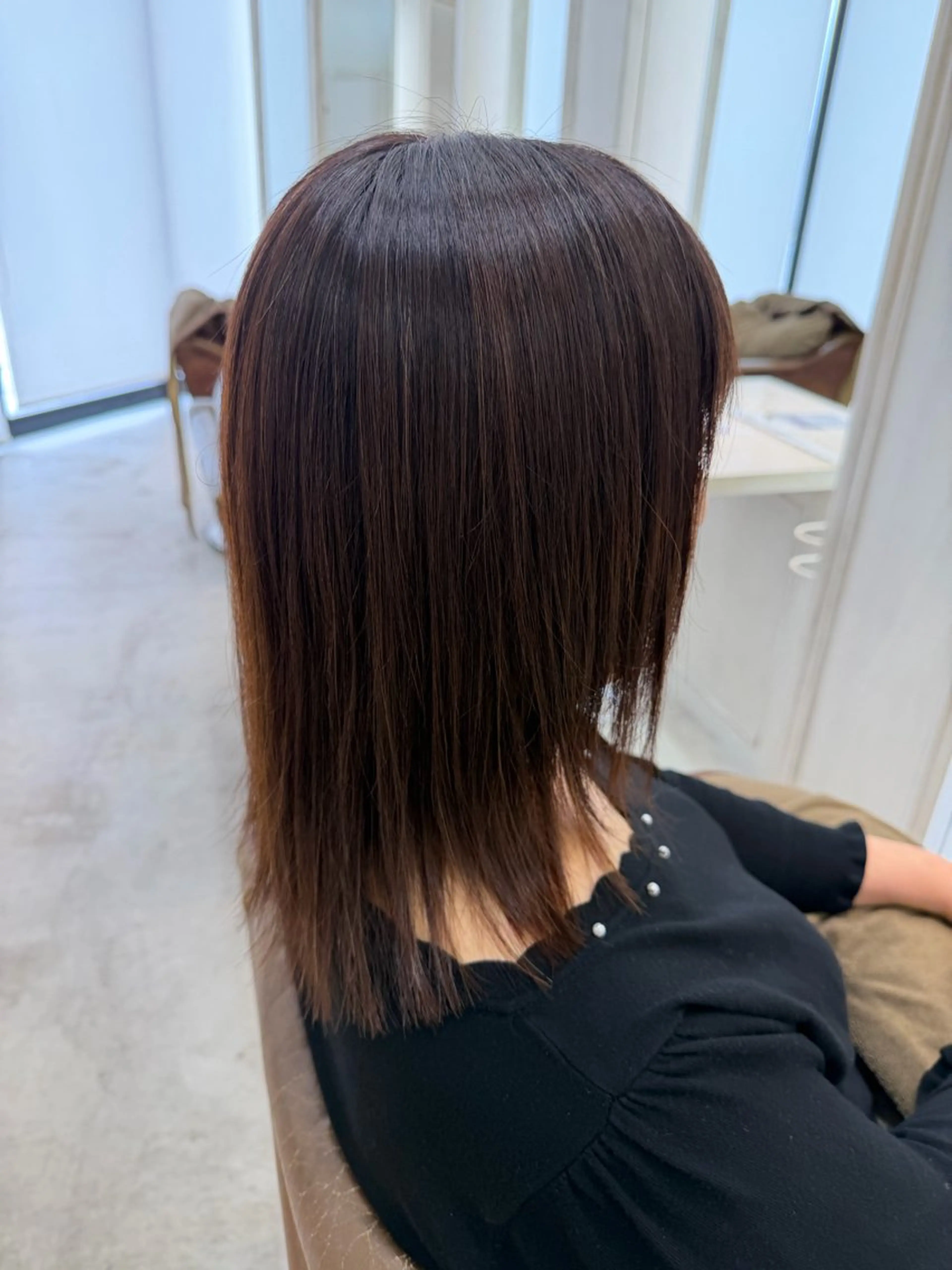 ミディアム 縮毛矯正 STROKE八街所属・後藤 颯希のヘアスタイル