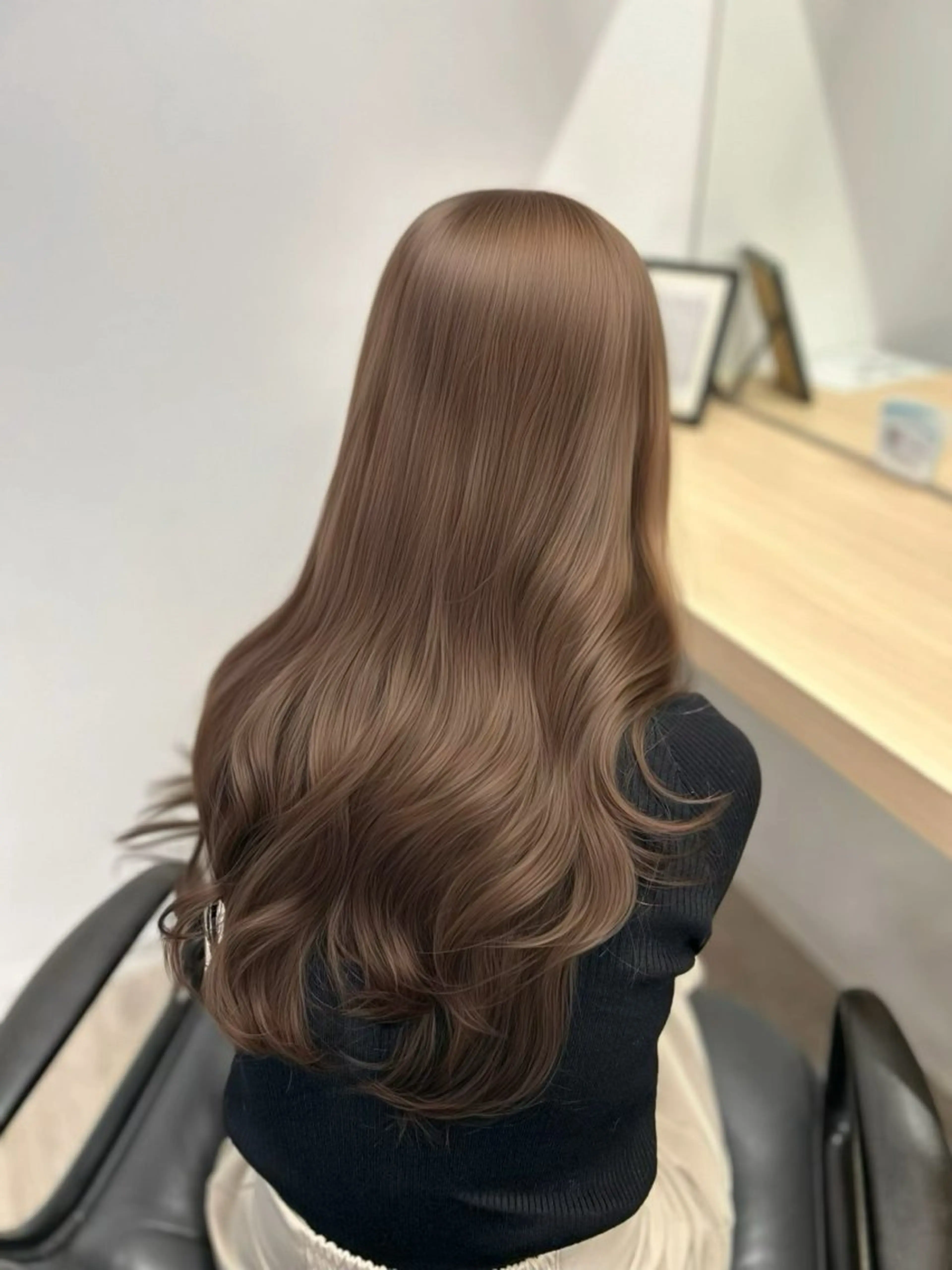 ロング カラー ベージュカラー ブリーチ ヘーゼル ブリーチなしカラー ヘアカラー トリートメント FUKA／ 神戸艶髪🎀のヘアスタイル