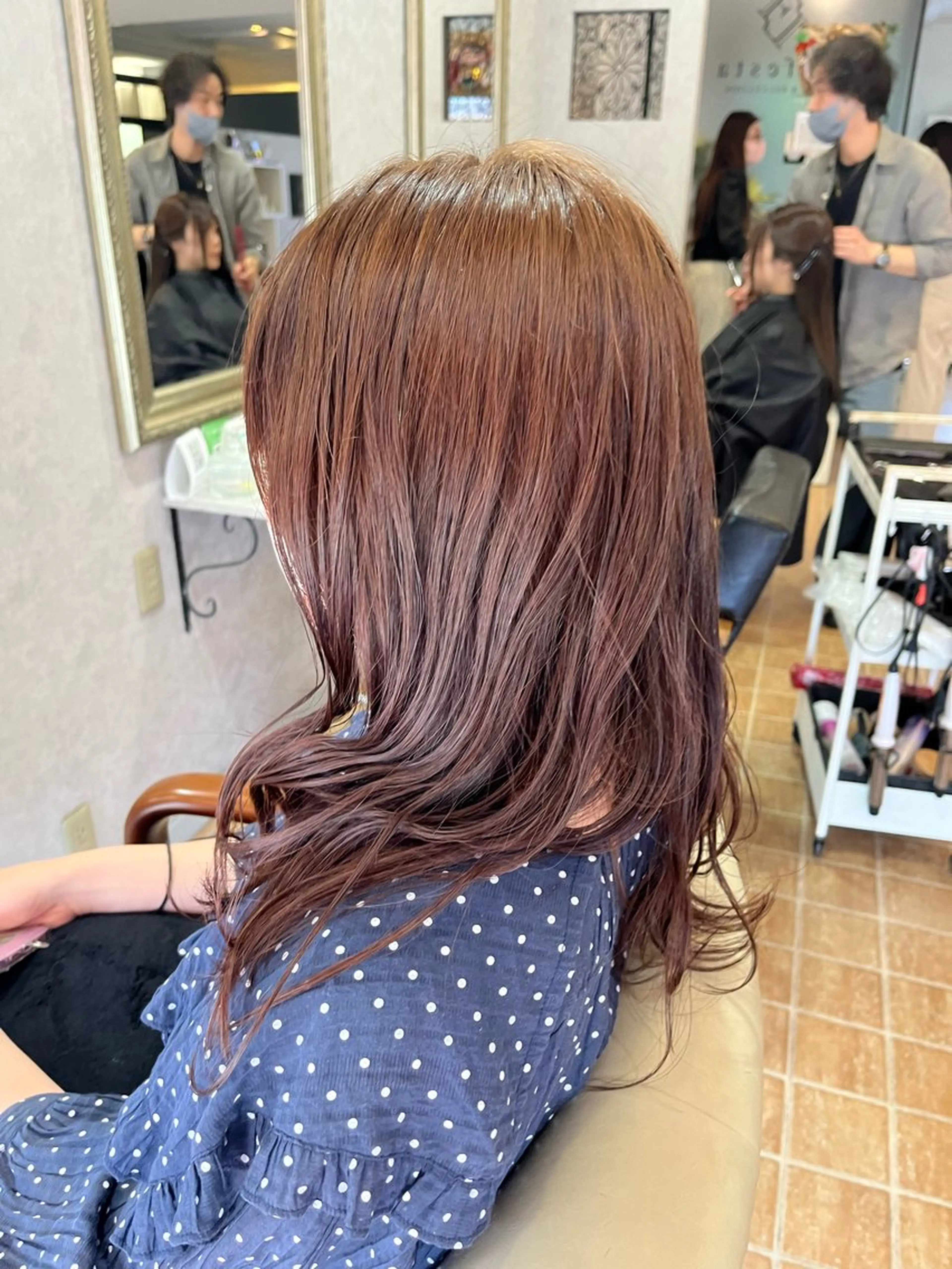 セミロング カラー 🔷岡村主明🔷 Lafestaのヘアスタイル