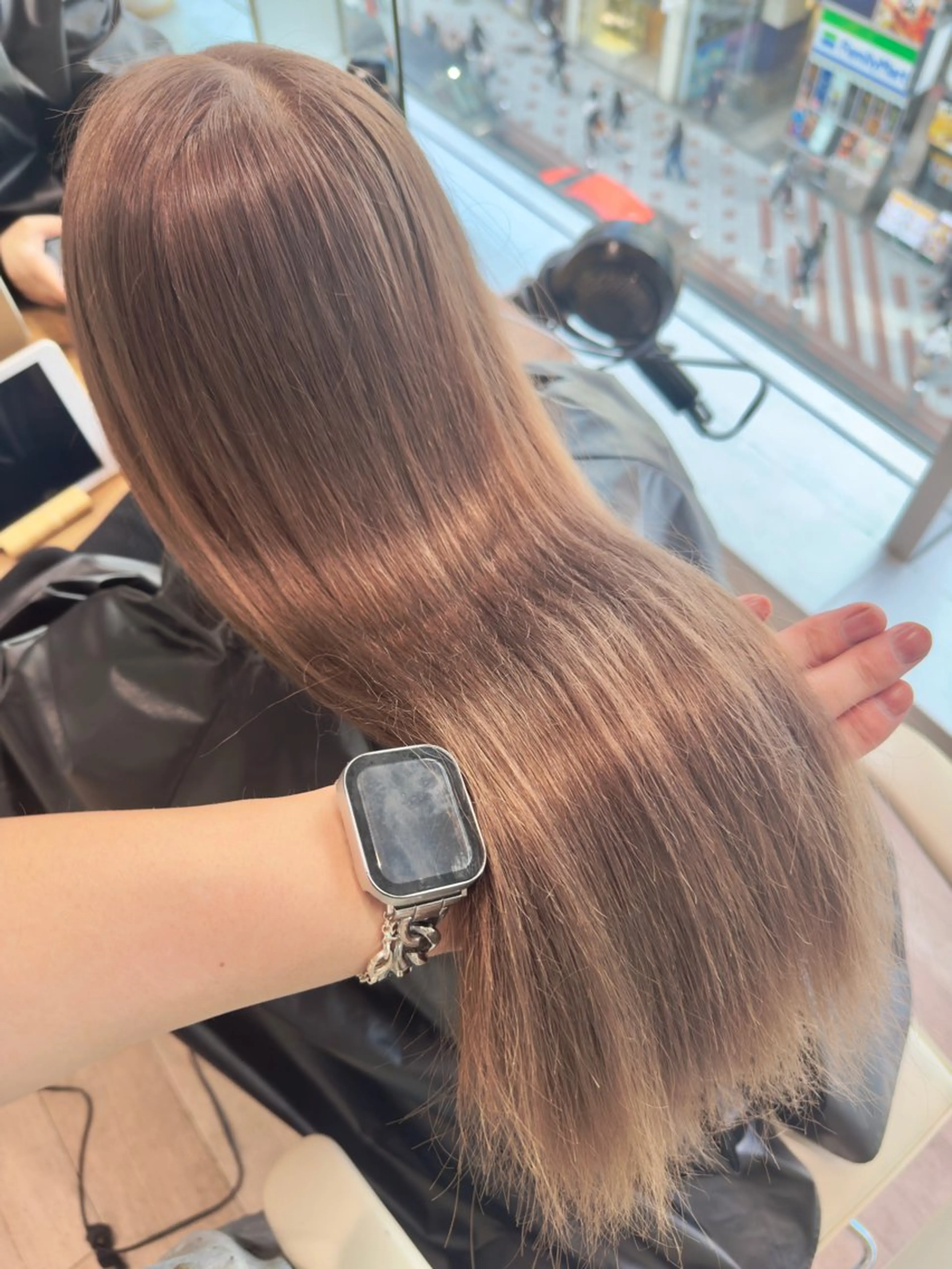 ロング カラー ベージュカラー ブラウンカラー ラベンダーカラー 立川/ブリーチ/ 髪質改善/西川翔真のヘアスタイル