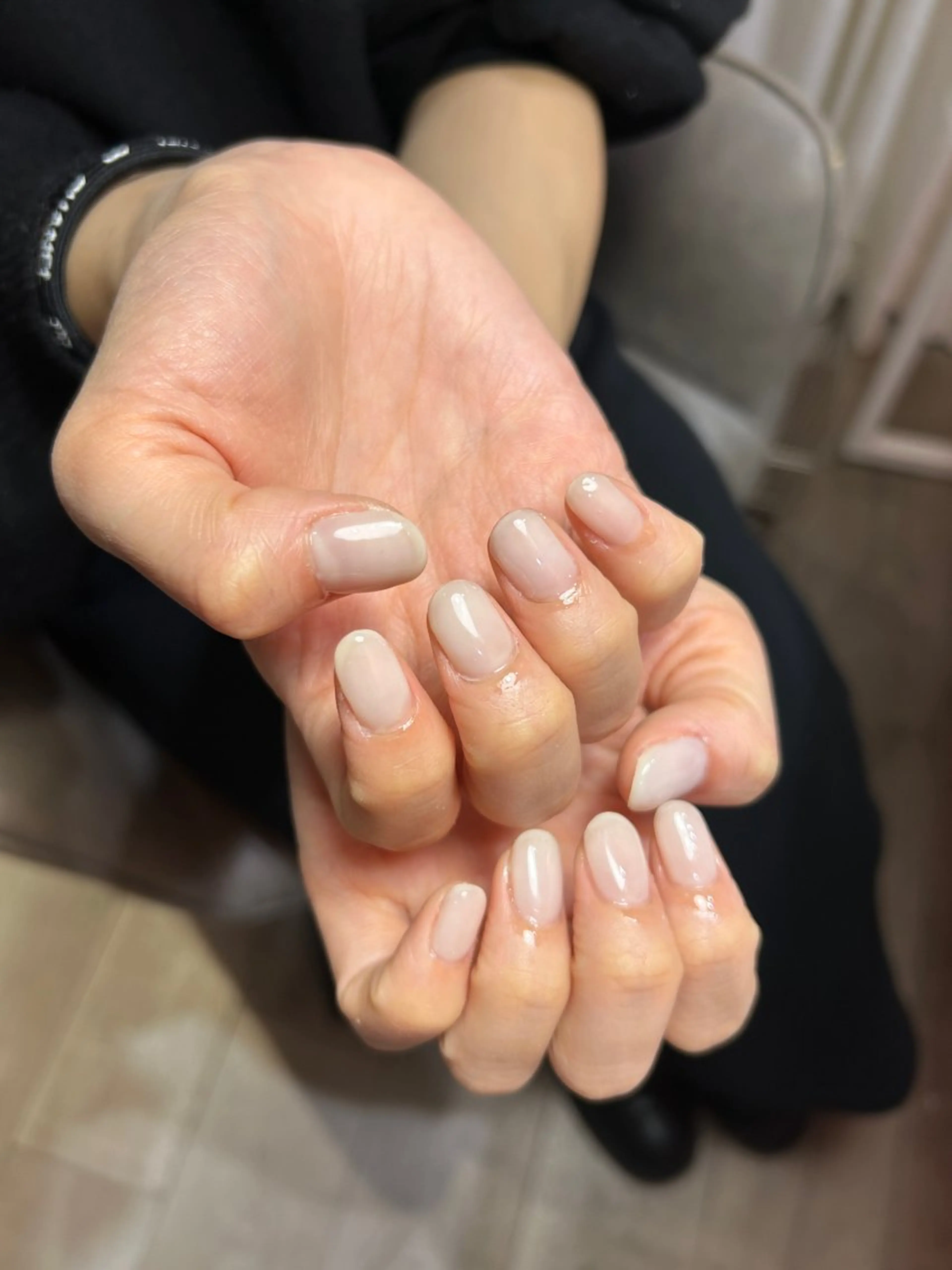 ネイル キラキラネイル ラメ(グリッター) ホワイト 若松 英利華のネイルデザイン