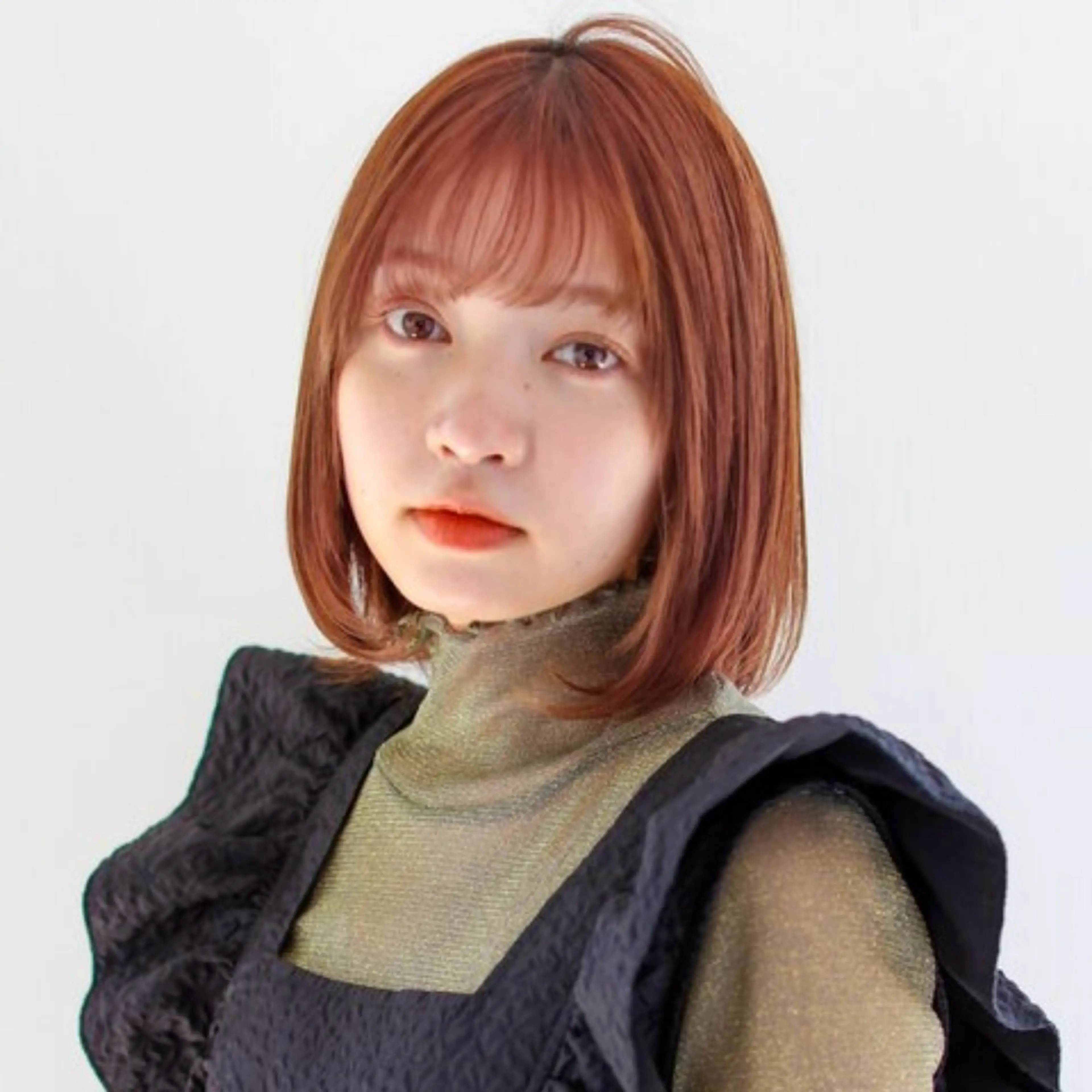 ミディアム カラー ヘアカラー トリートメント ヘッドスパ ヘアセット 地毛風/グレージュ よしだひろのじょうのヘアスタイル