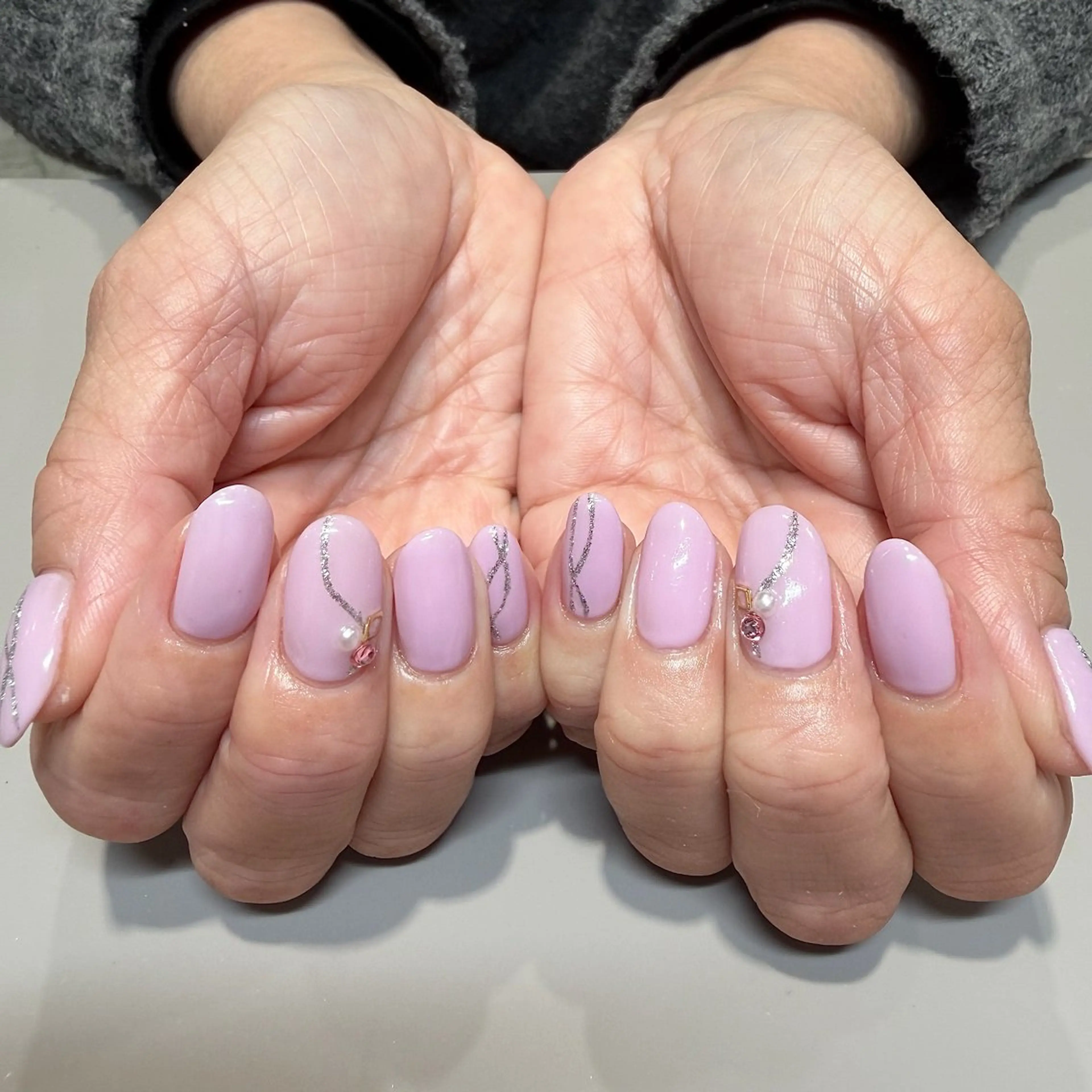 ネイル 春ネイル ハンドネイル 小野澤 紗智のネイルデザイン