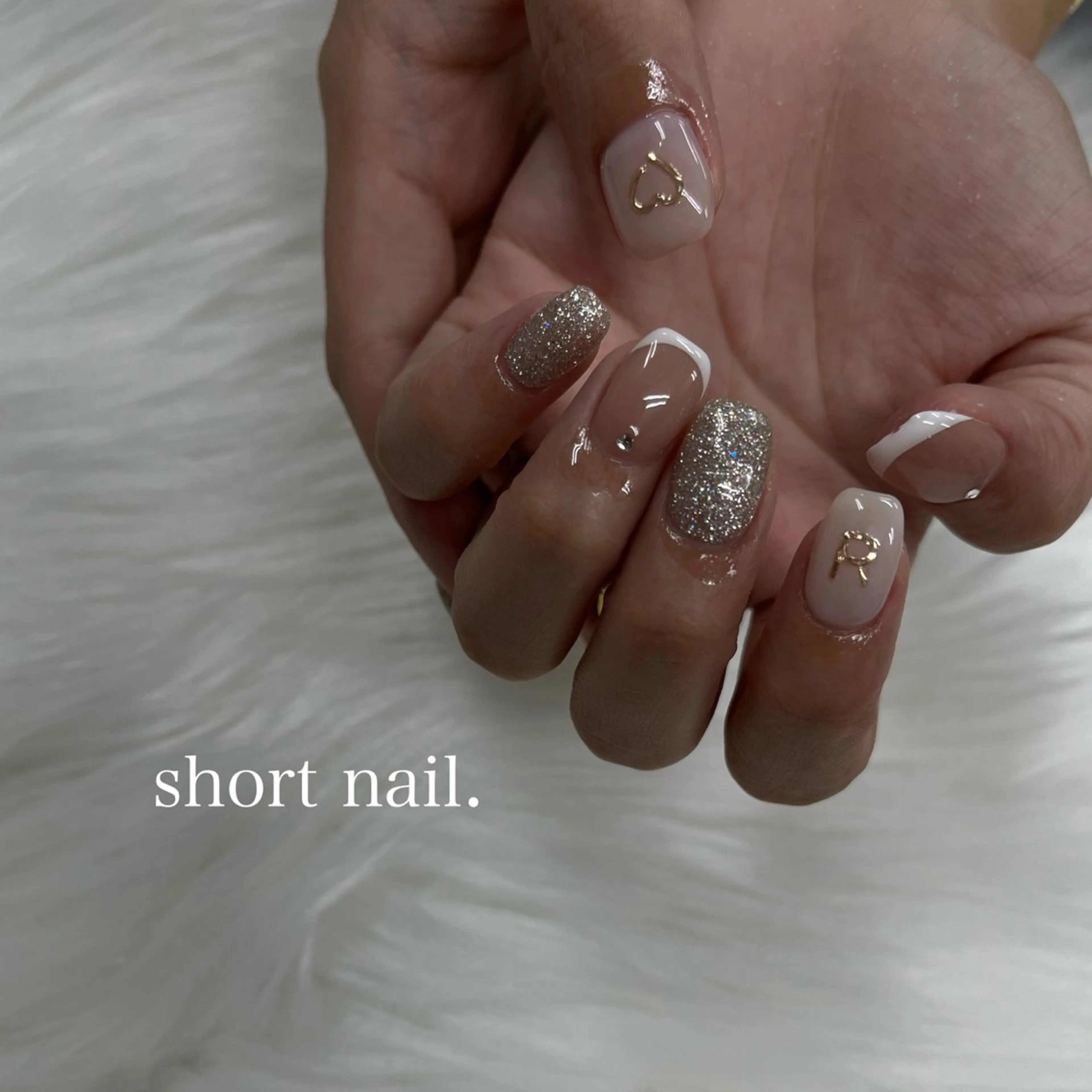 ネイル アートネイル ミラーネイル ぷっくりネイル tener 🧋yume🧋のネイルデザイン