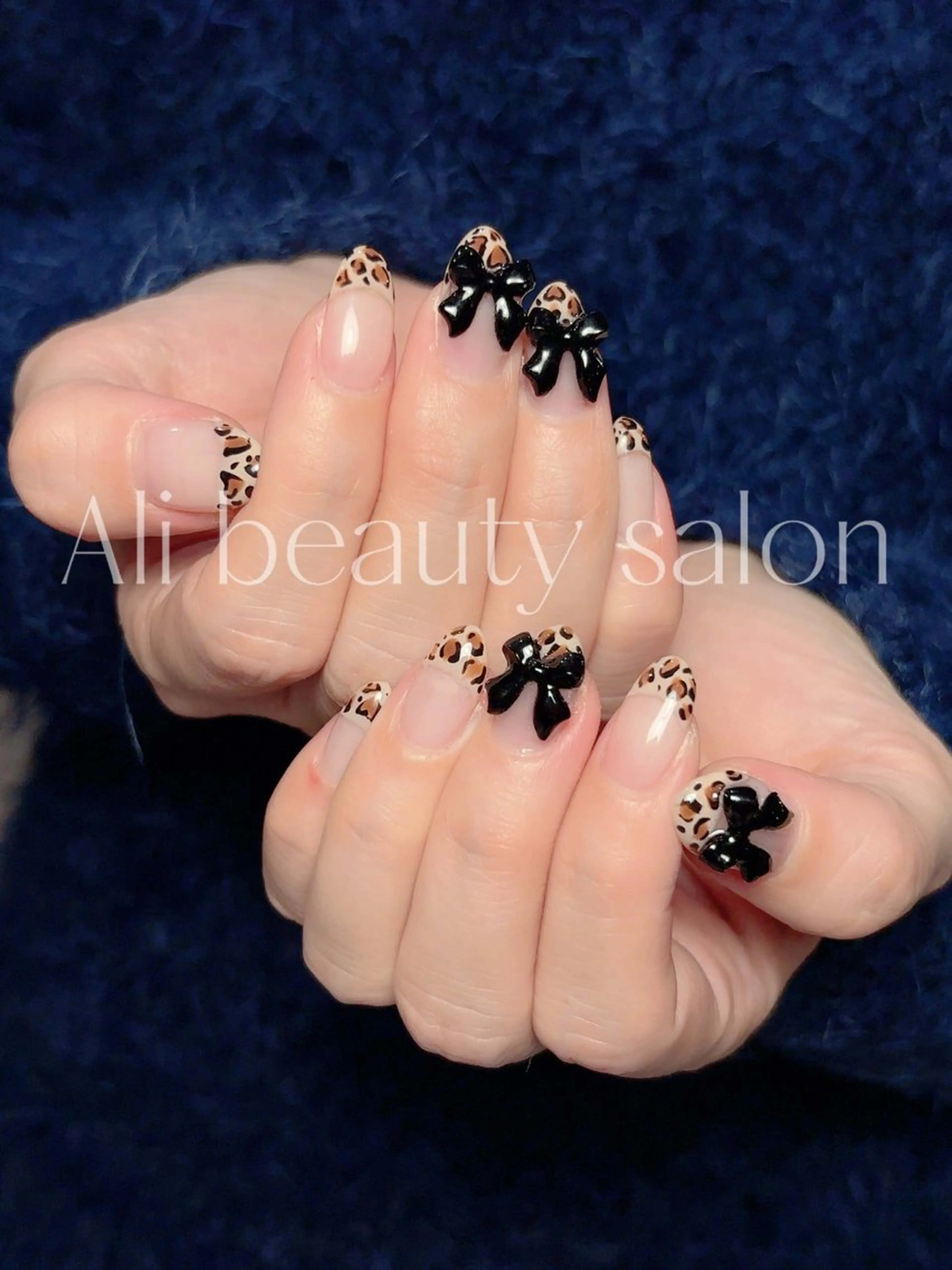 ネイル フレンチネイル リボン ハンドネイル Ali 新小岩 ネイル専門のネイルデザイン