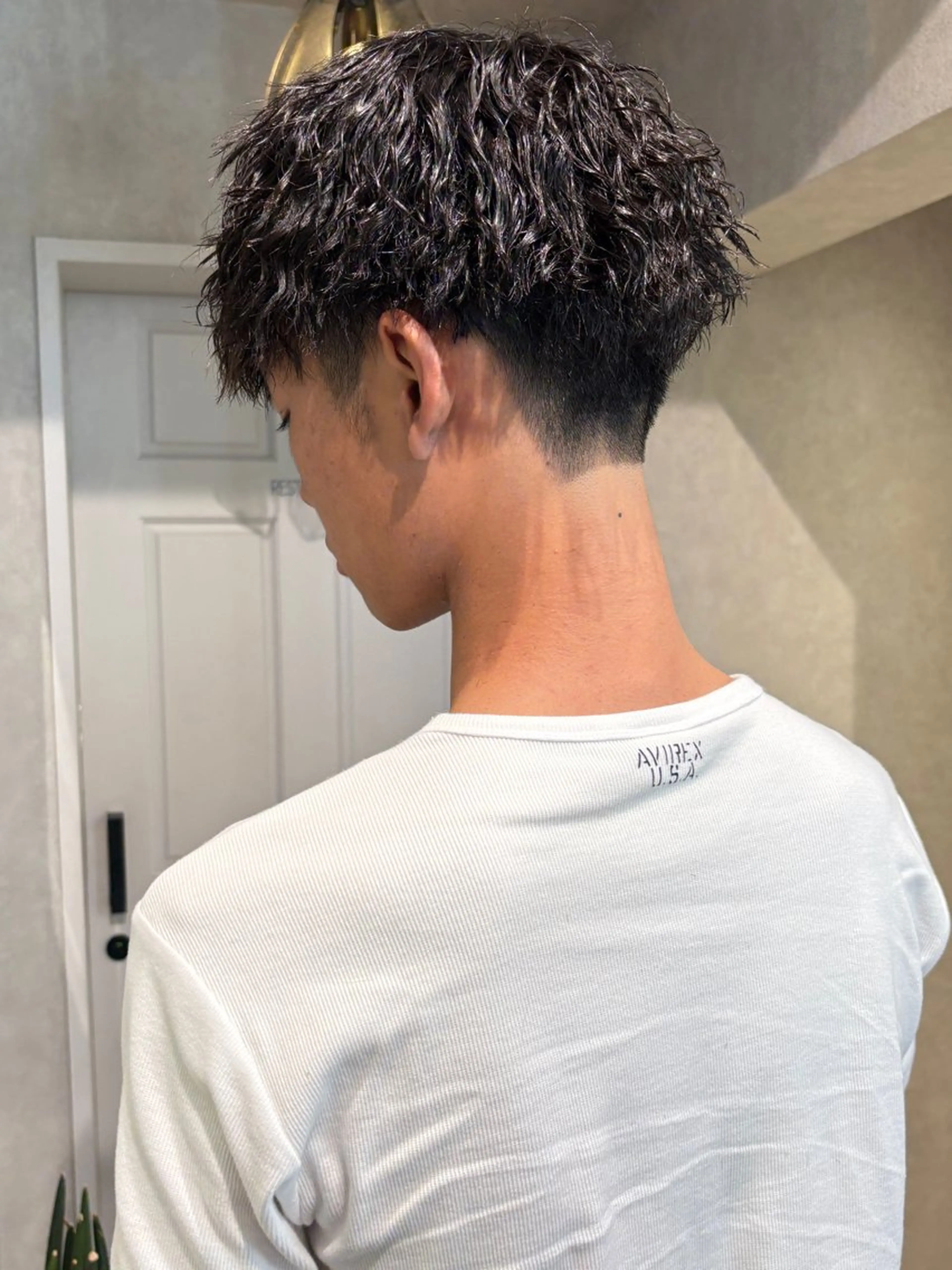 パーマ 髪質改善 縮毛矯正 酸性ストレート ストレートパーマ カット パーマ スミレ /メンズ /コーンロウのヘアスタイル