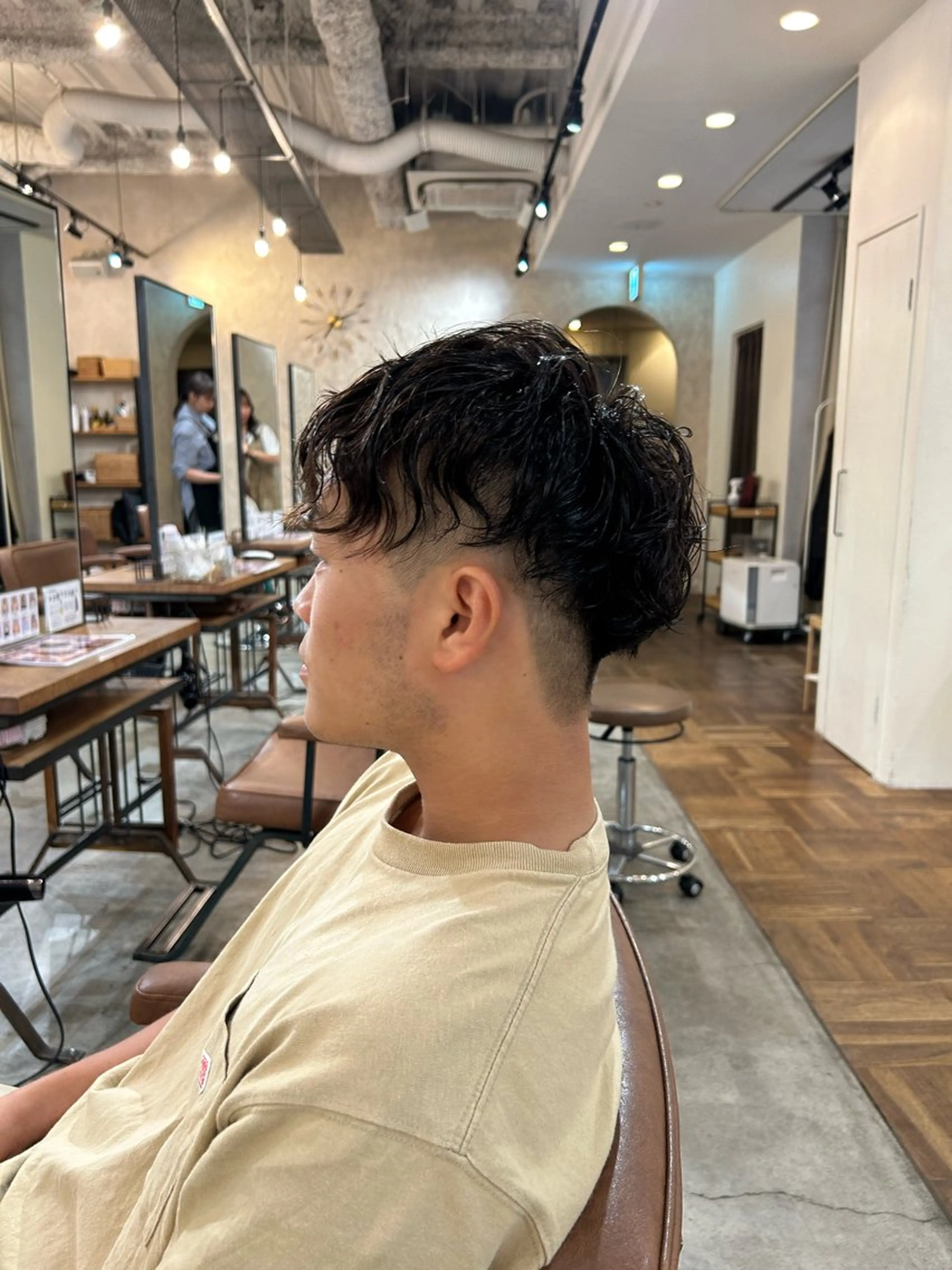 パーマ メンズ カット ボブ/レイヤー 大阪梅田/きょうかのヘアスタイル