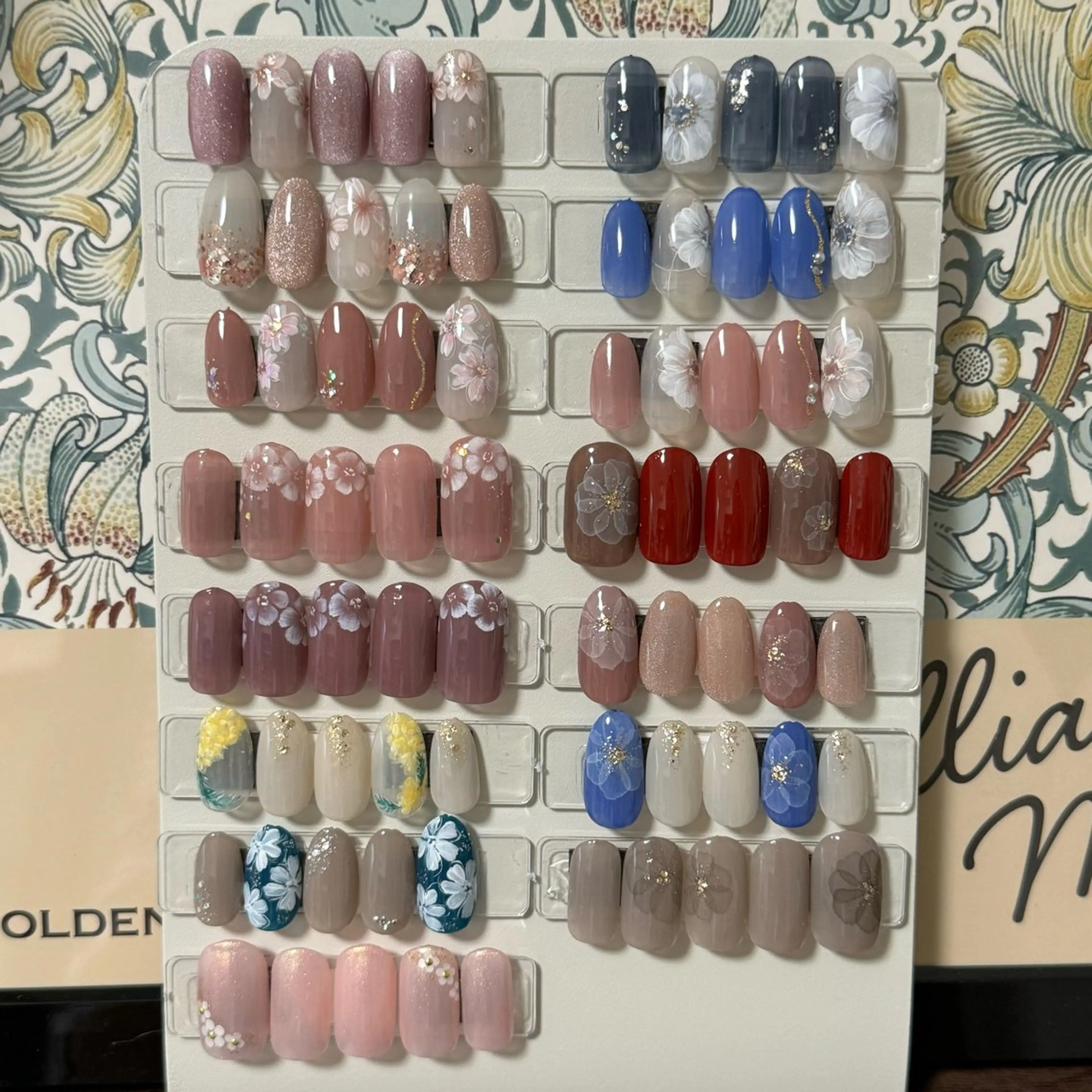 ネイル アートネイル フラワーネイル Hana_ Rieのネイルデザイン