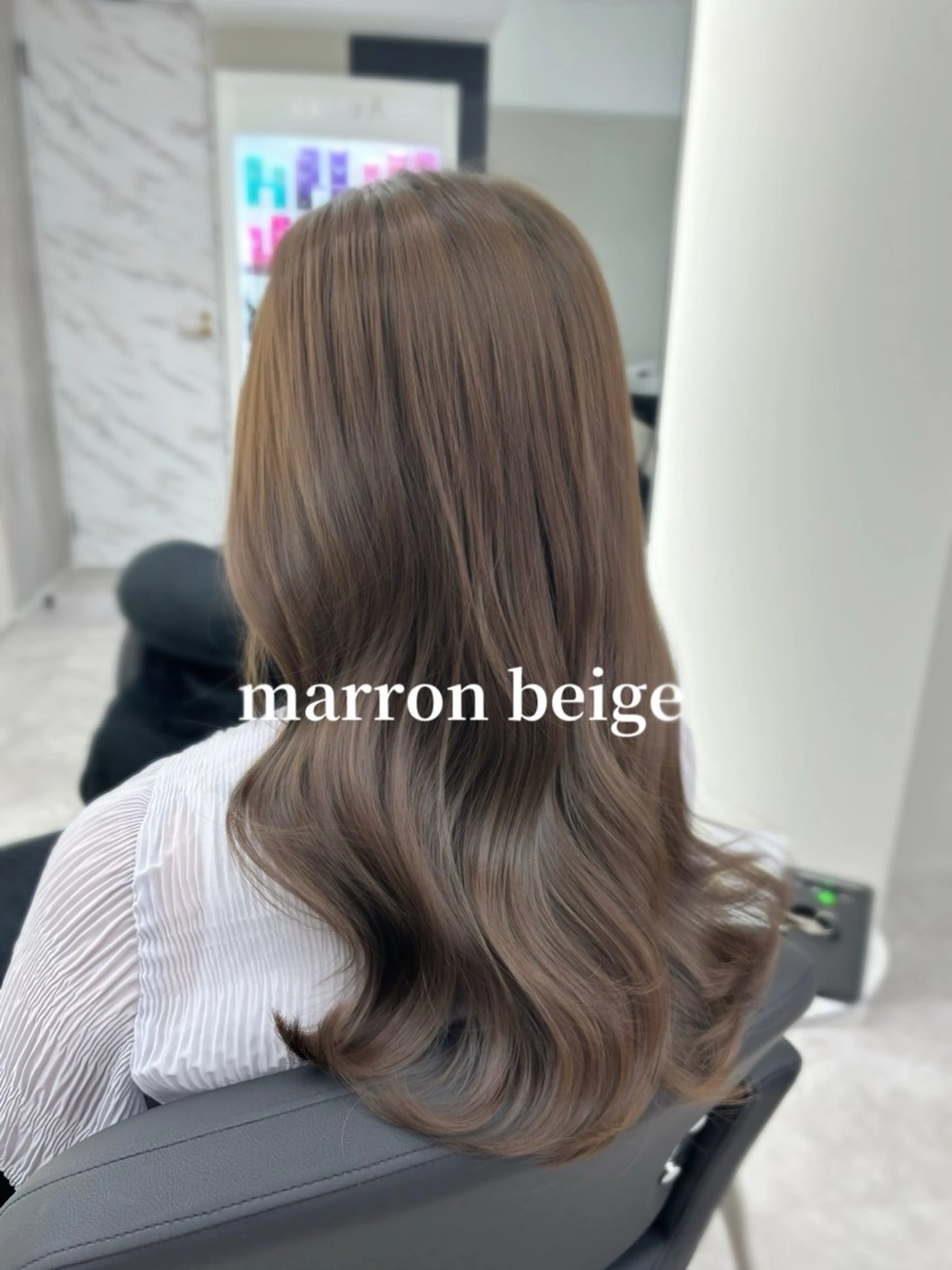 ロング カラー 心斎橋/ブリーチなし 髪質改善/レイヤーのヘアスタイル