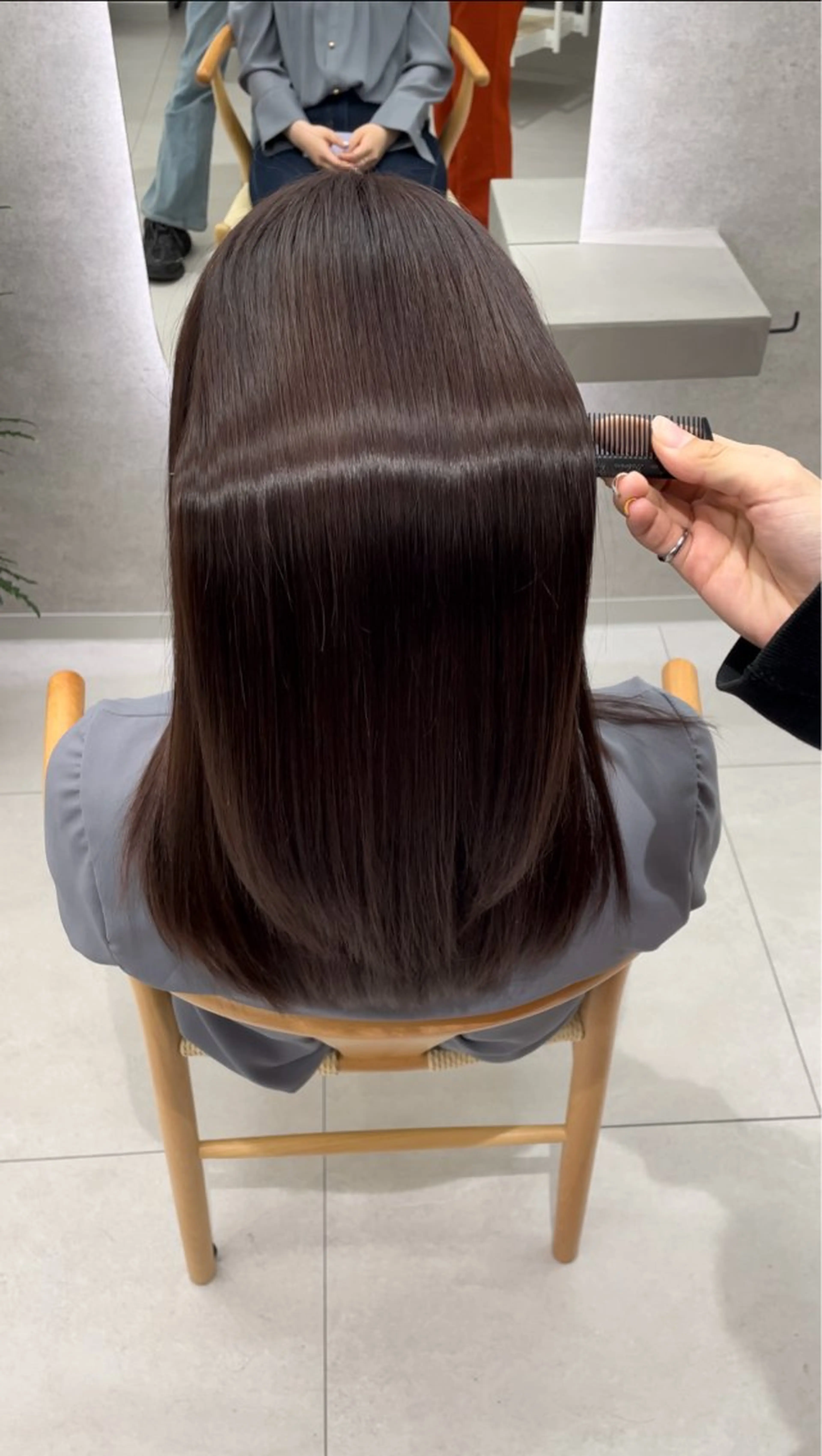 ロング パーマ 縮毛矯正 トリートメント 望 吹のヘアスタイル