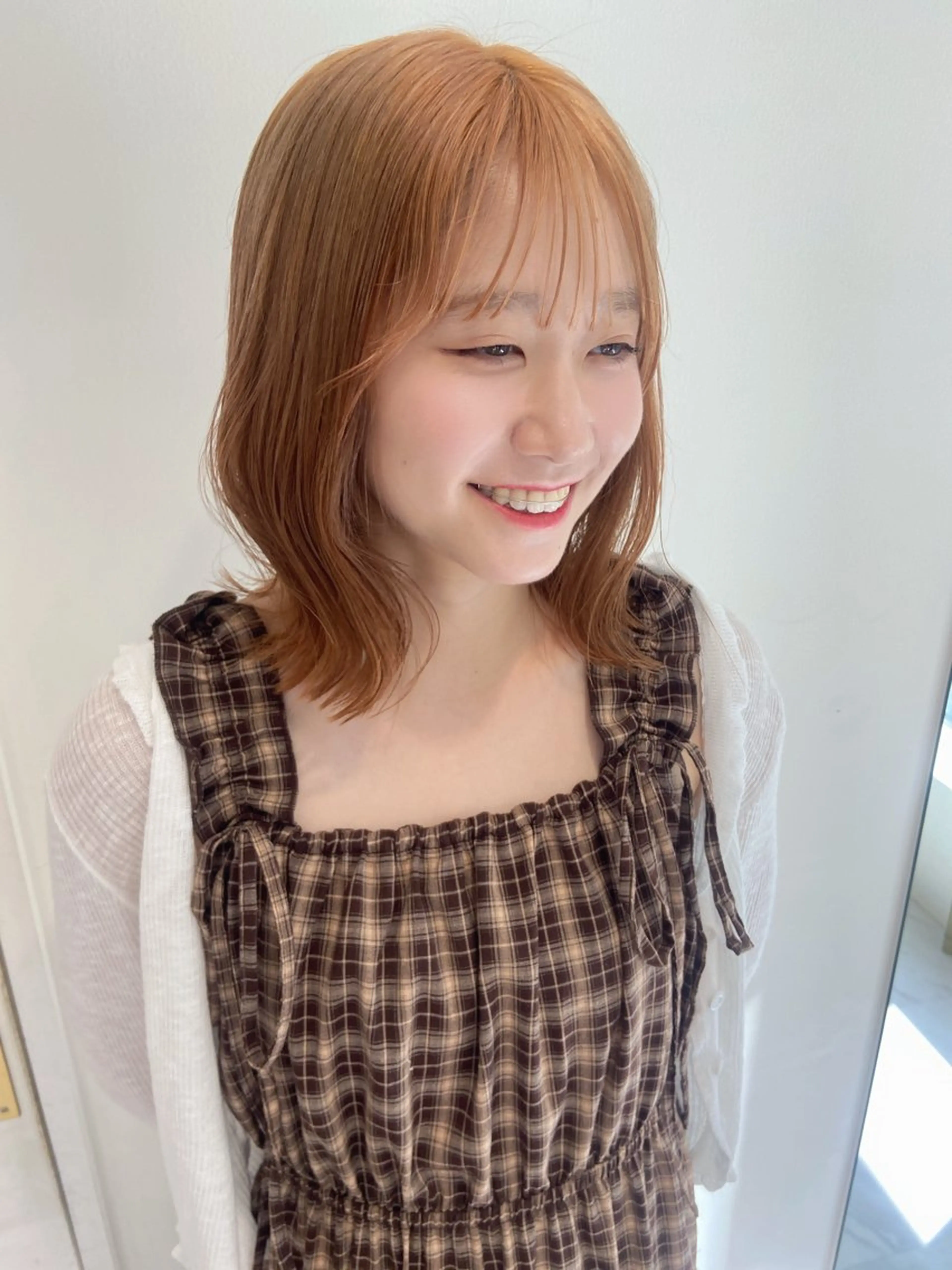 ショート カラー オレンジ カット ヘアカラー トリートメント 名駅/ハイトーン /Y2k/YUNAのヘアスタイル