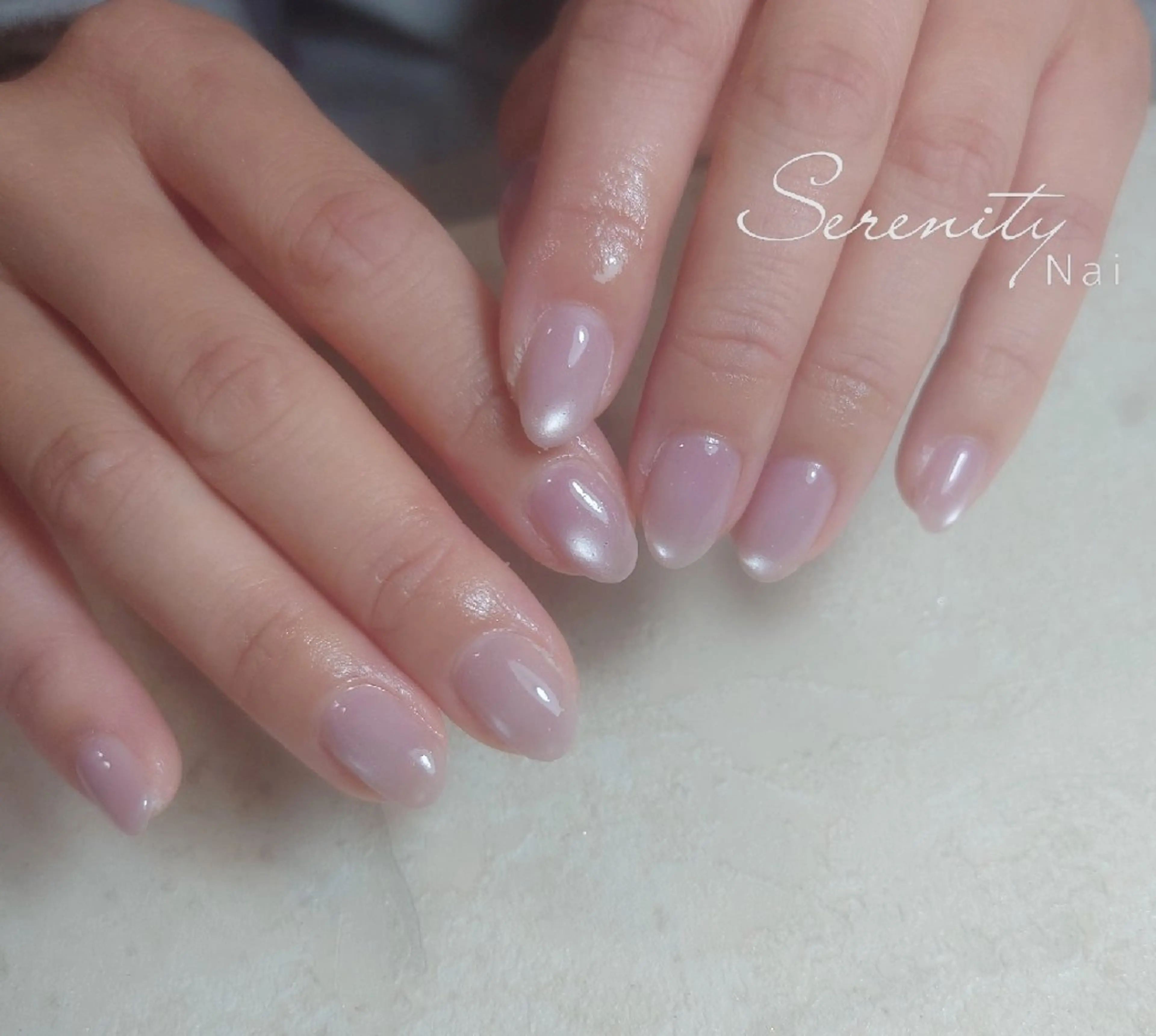 ネイル 入学式 マグネットネイル マグネットワンカラー ワンカラーネイル ピンク nail  serenityのネイルデザイン