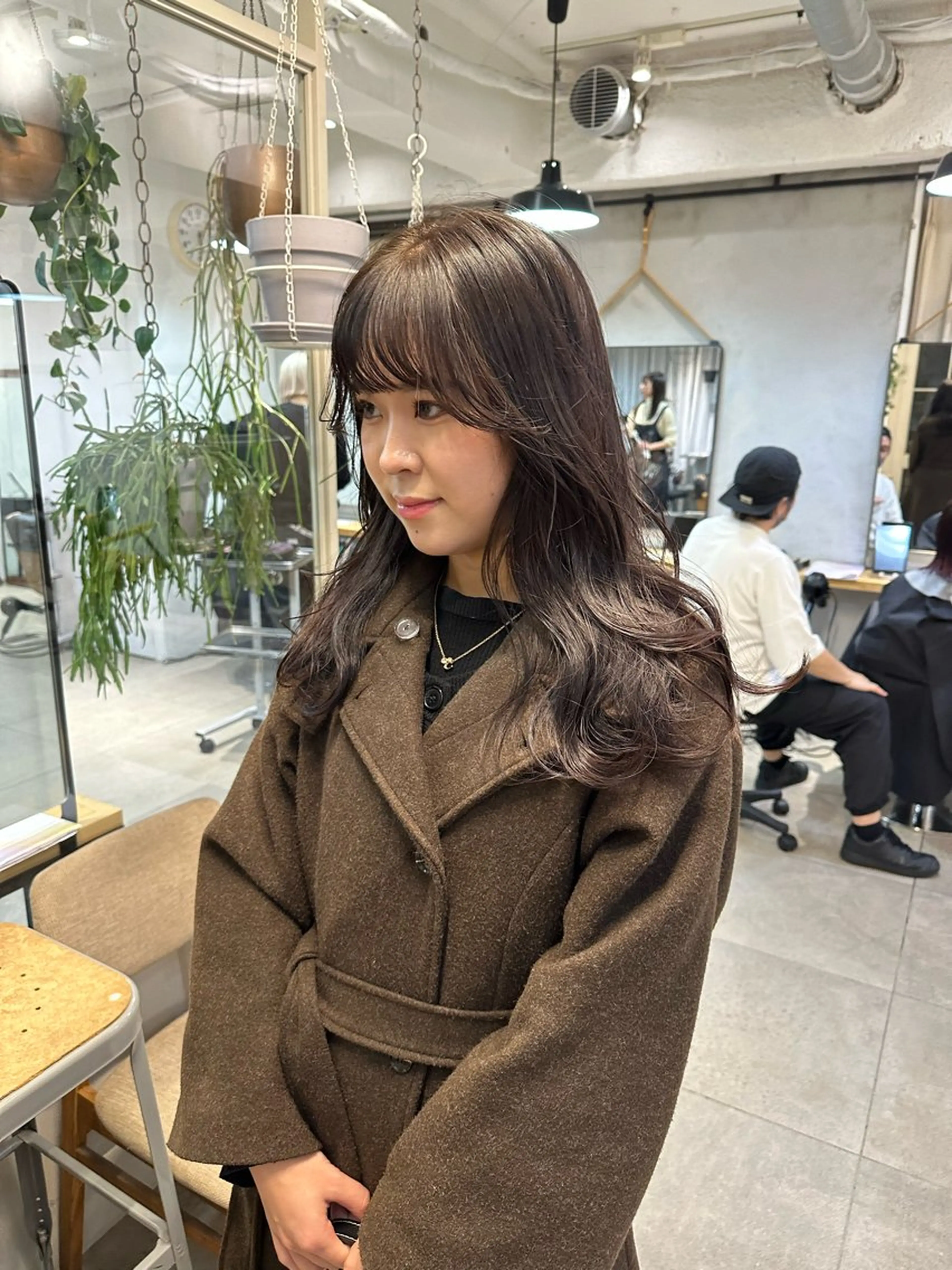 セミロング カラー カット ヘアカラー トリートメント ヘッドスパ REINA☁️透明感 カラー/ぷつっと♡のヘアスタイル