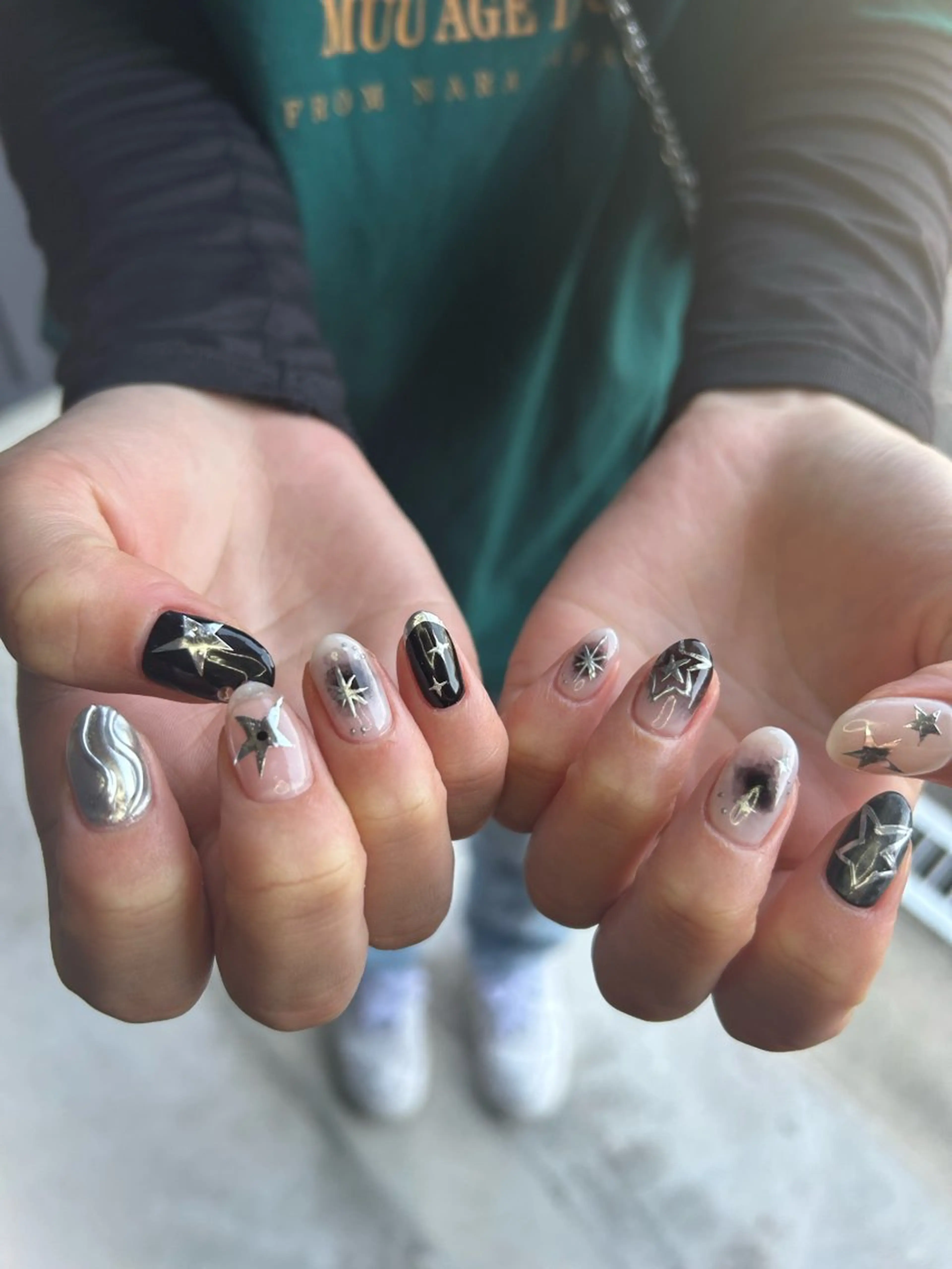 ネイル mellow :所属・mellow:ｸﾙﾐ ﹡˖˟༝🎀˖˟ ༝のネイルデザイン