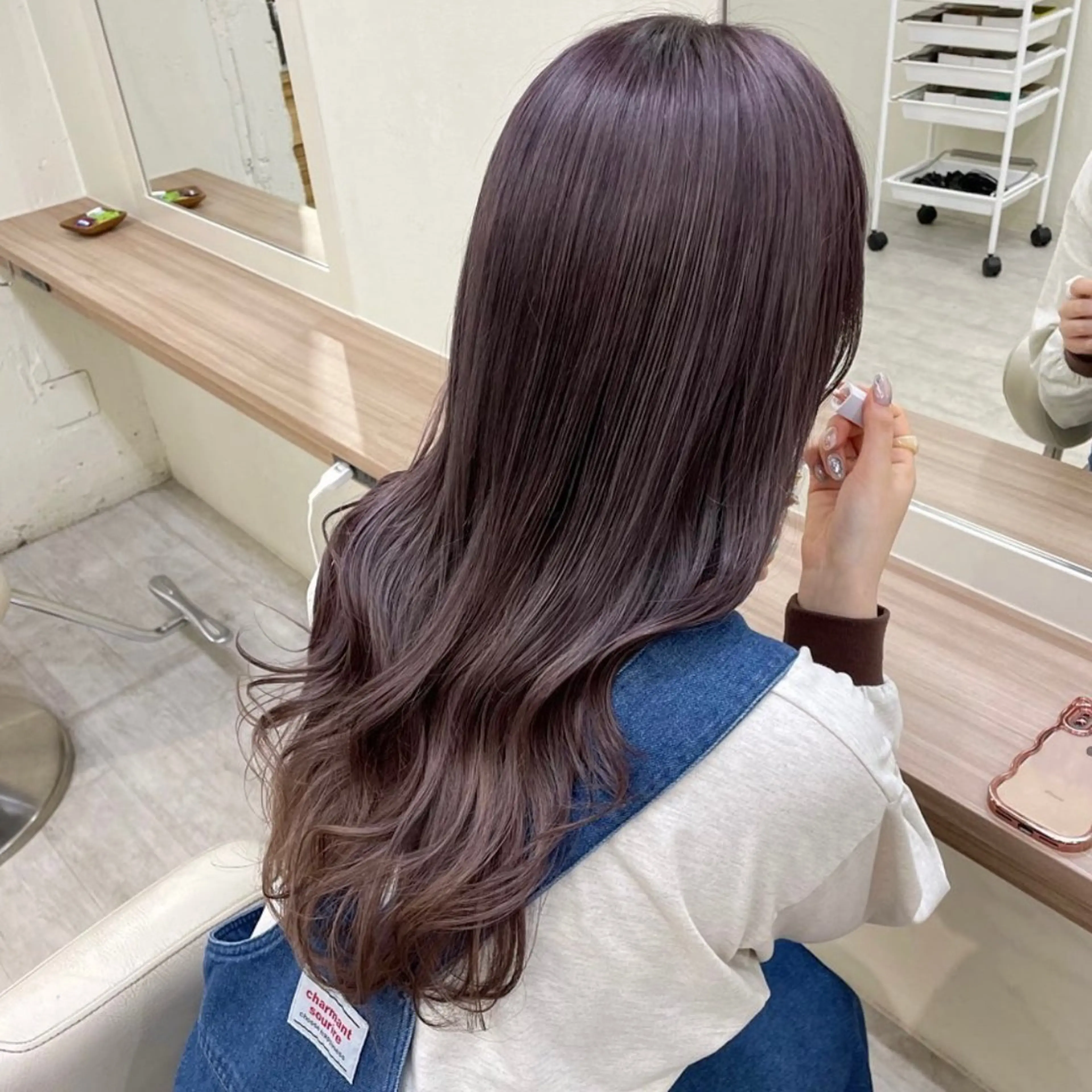 ロング カラー カット ヘアカラー Riru🤍レイヤー 垢抜けカラー🤍のヘアスタイル