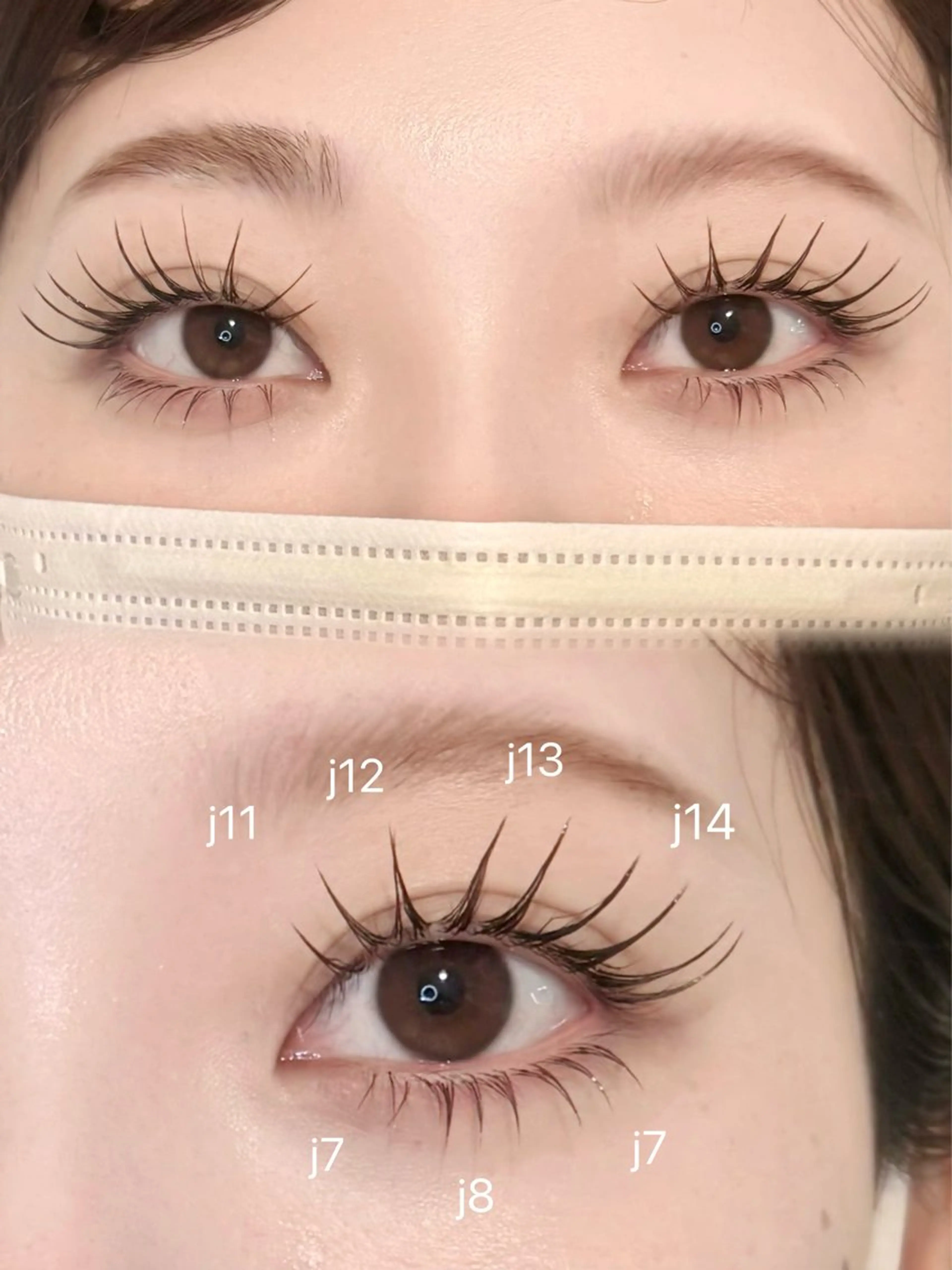 マツエク・マツパ 束感まつ毛 まつげパーマ 下まつげエクステ マツエク ＋tico _ayanaのマツエク・マツパデザイン