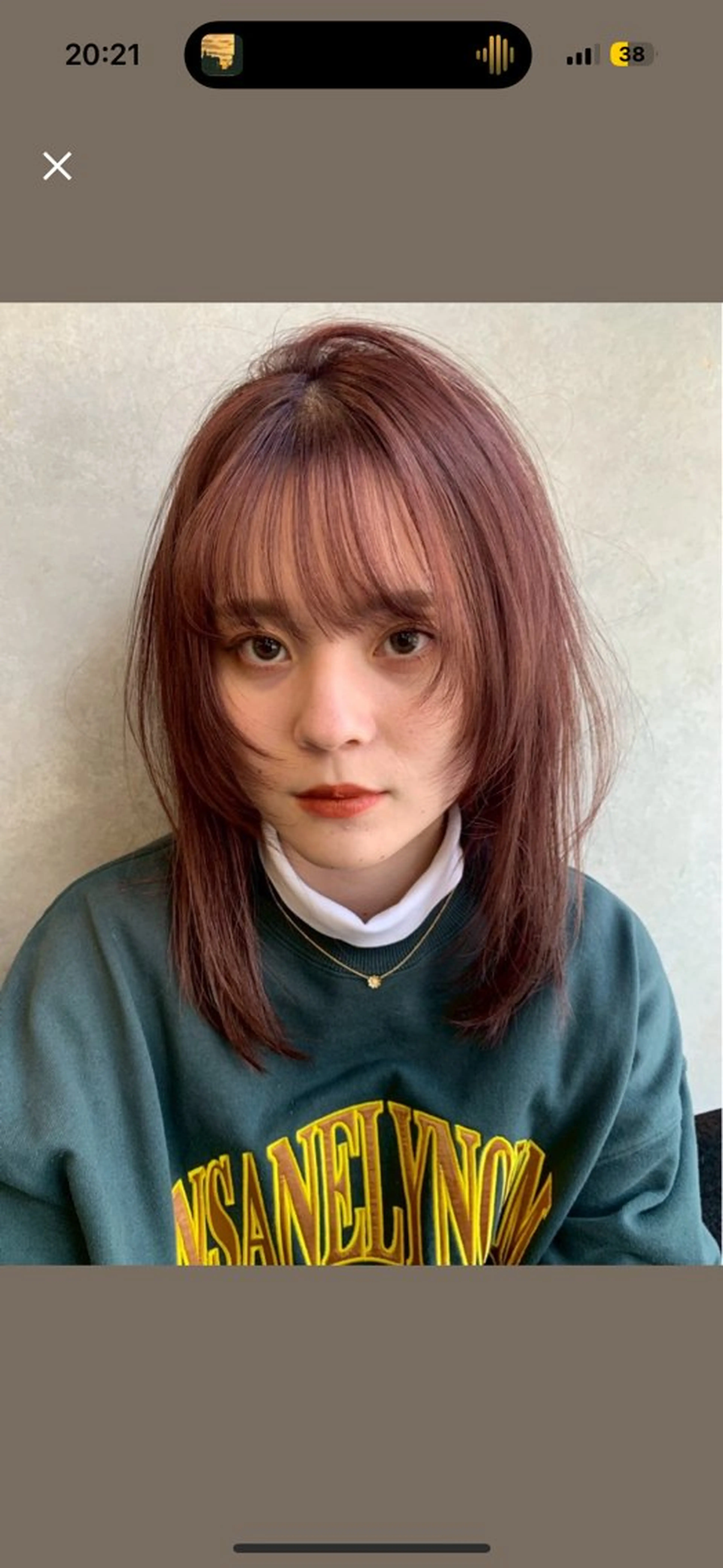 ロング 博多ブリーチ× 透明感/縮毛矯正のヘアスタイル