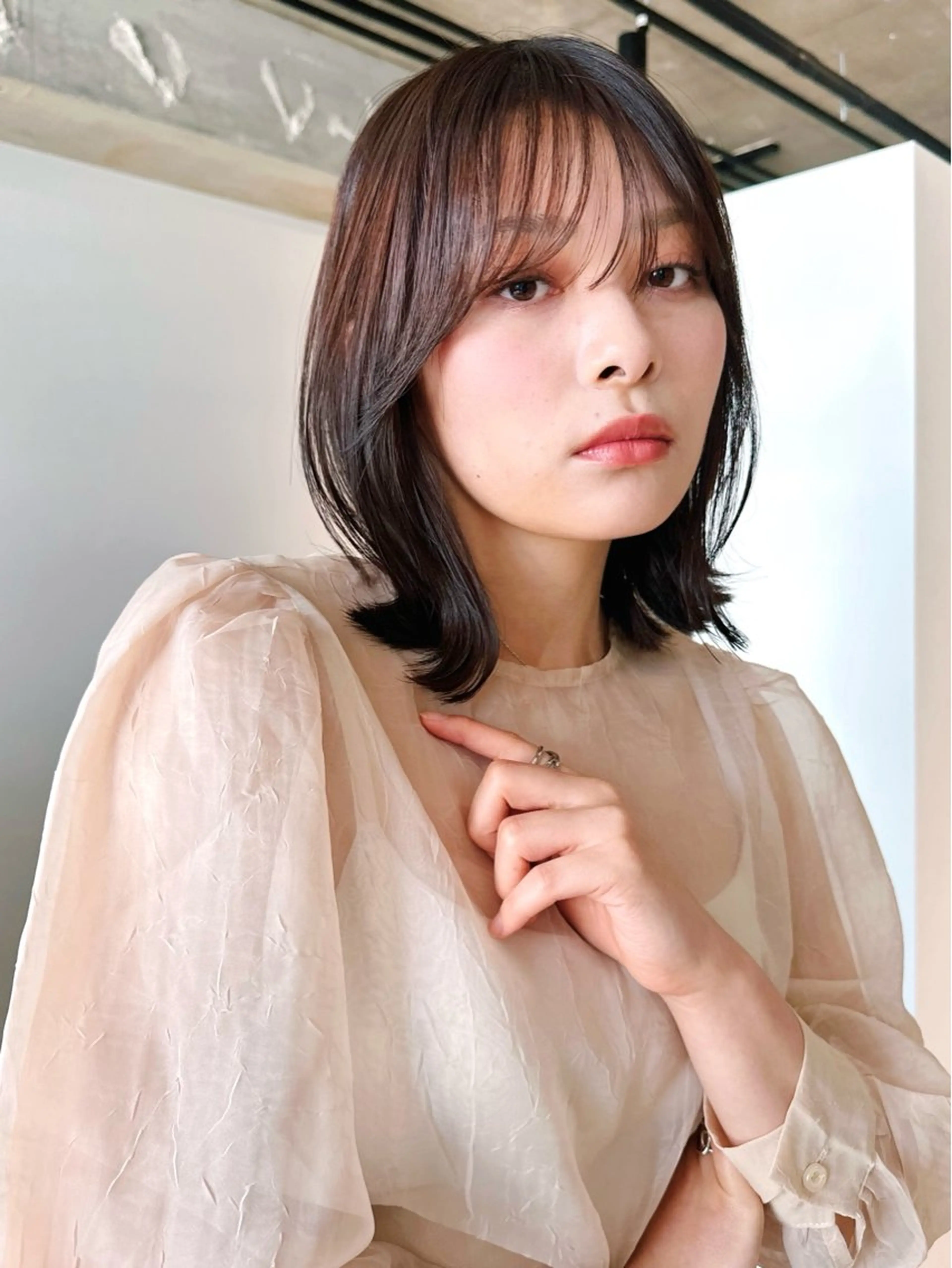 ショート カラー パーマ 🫧小顔×似合わせ× 透明感カラー🫧のヘアスタイル