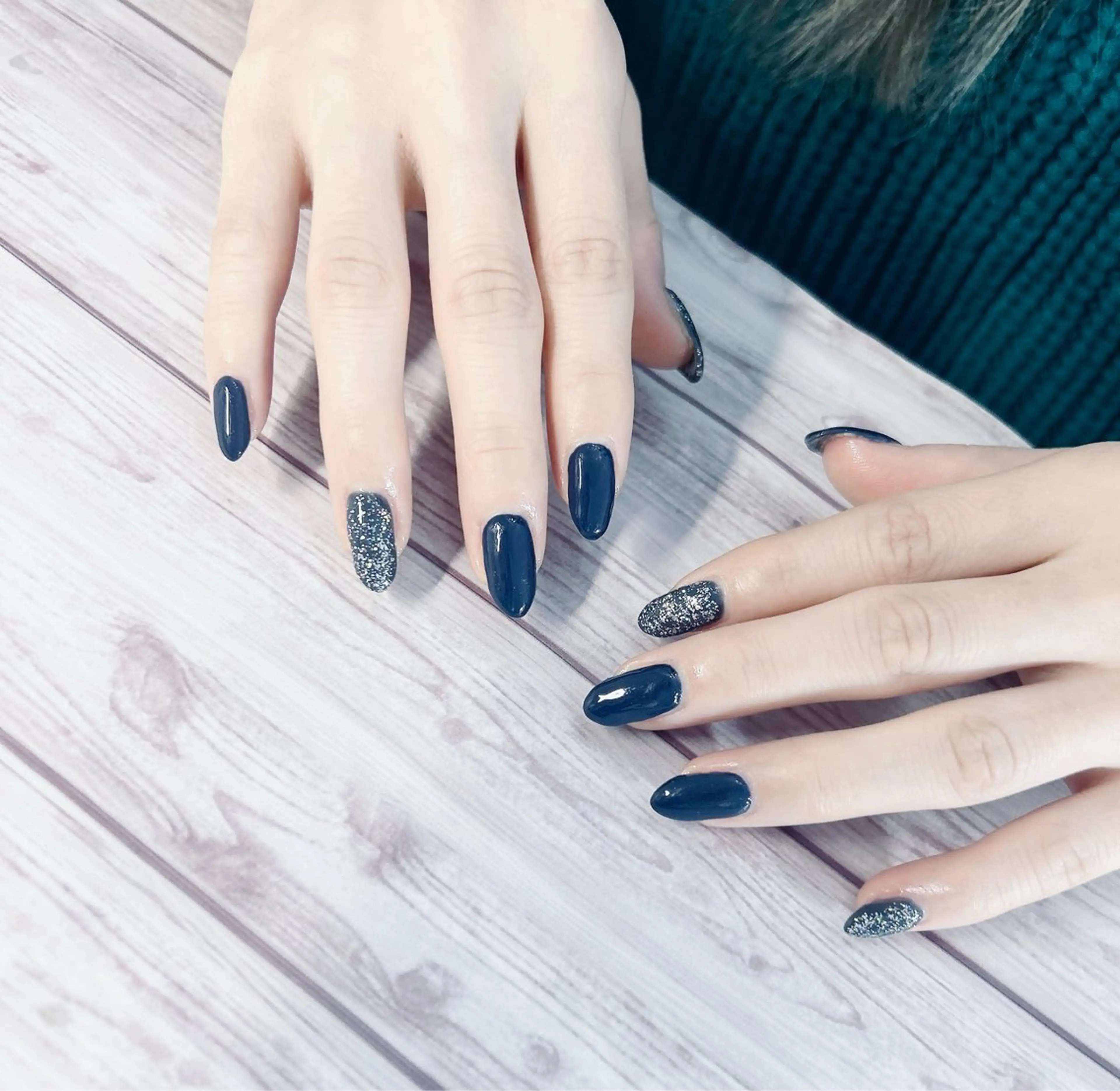 ネイル ラメ(グリッター) ワンカラーネイル MYu Beauty Salon YURIのネイルデザイン