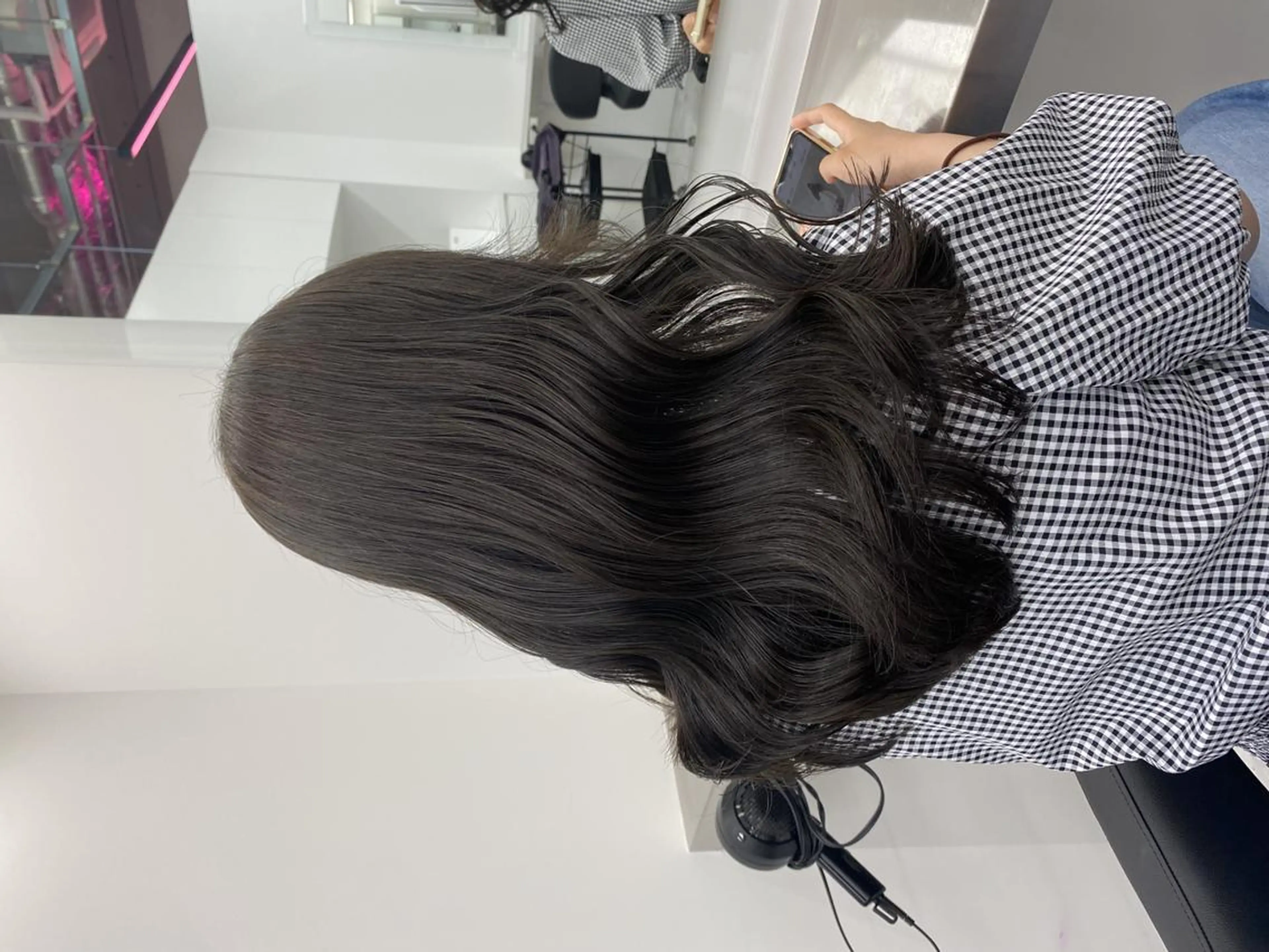 カラー 透明感暗髪/春色 ヘア/銀座DISCOのヘアスタイル