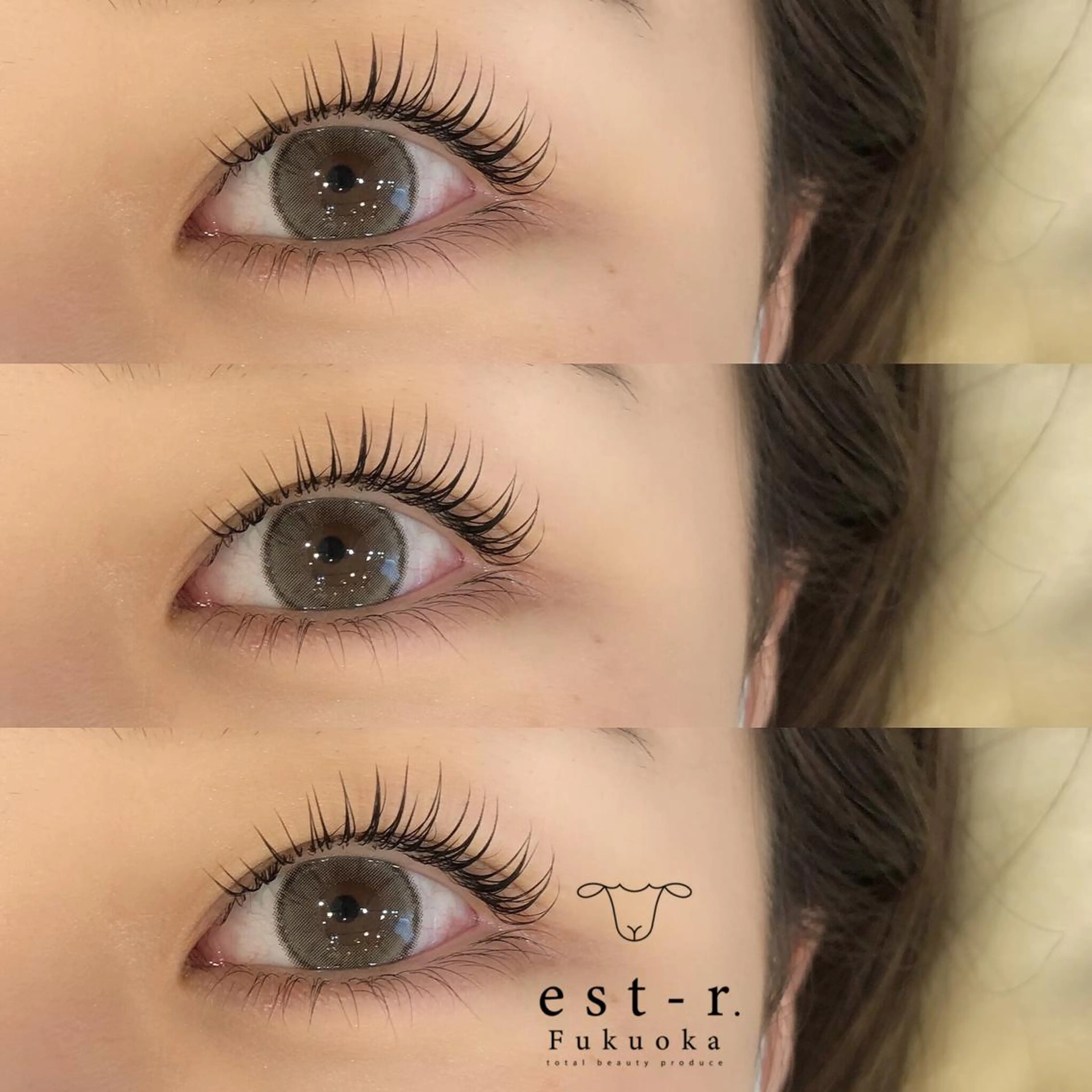 マツエク・マツパ フラットラッシュ パリジェンヌラッシュリフト まつげパーマ 下まつげエクステ 一重×まつ毛パーマ Riho/博多/ まつげパーマ/LEDのマツエク・マツパデザイン