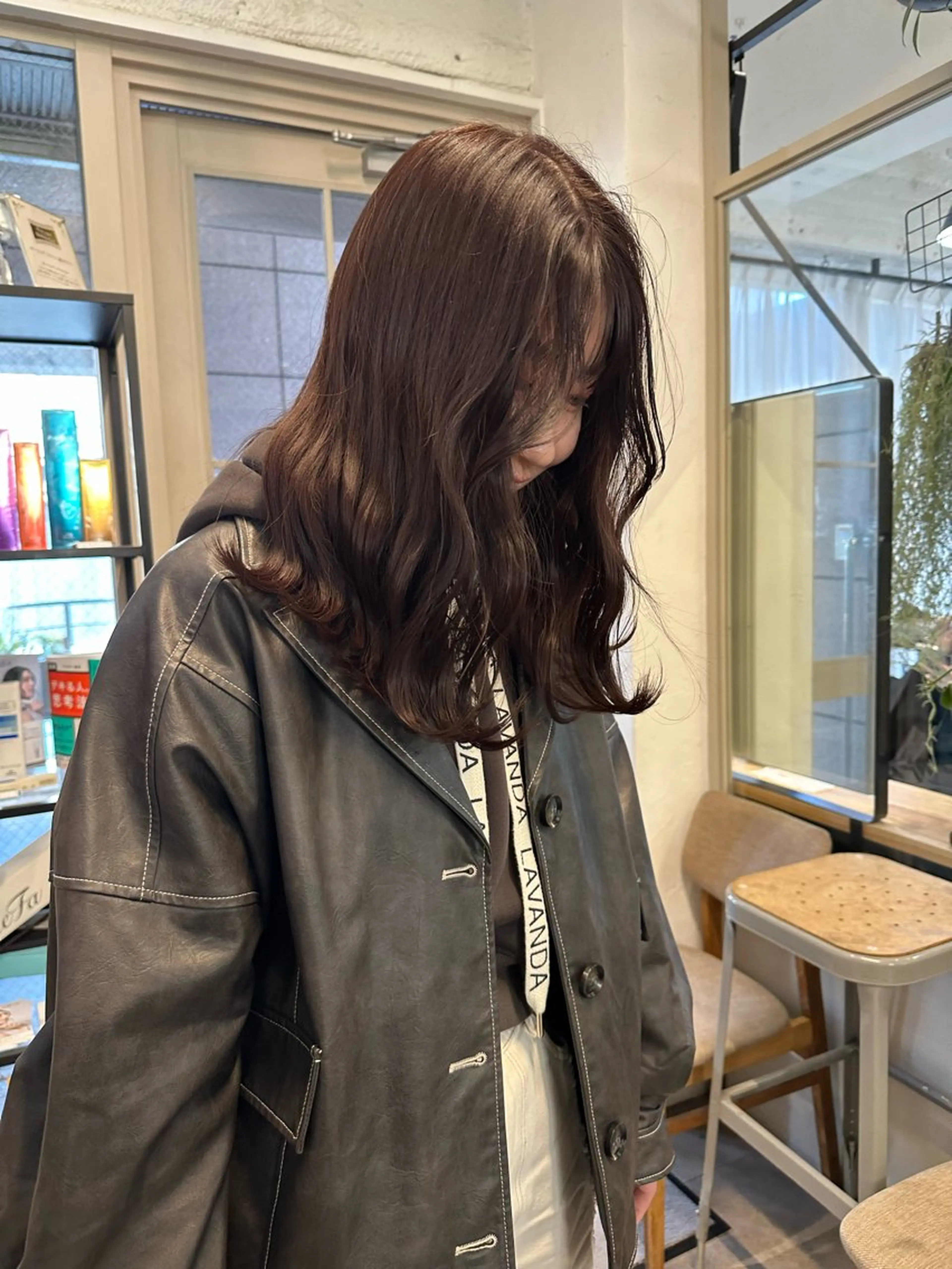 セミロング カラー ブリーチ ハイトーンカラー ラベンダーカラー ブリーチなしカラー ボブ REINA☁️透明感 カラー/ぷつっと♡のヘアスタイル