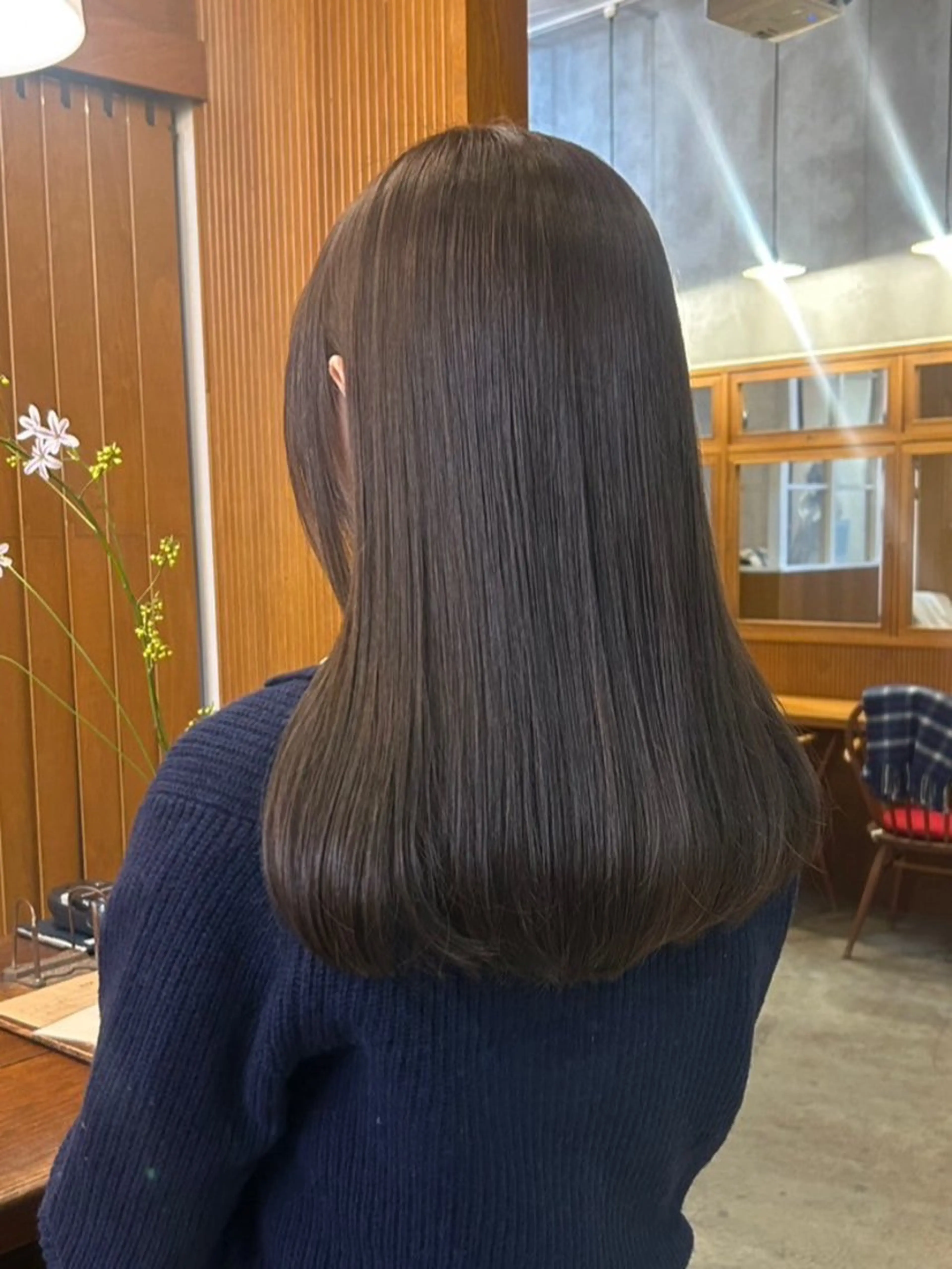 セミロング 縮毛矯正/無料 ／emiのヘアスタイル