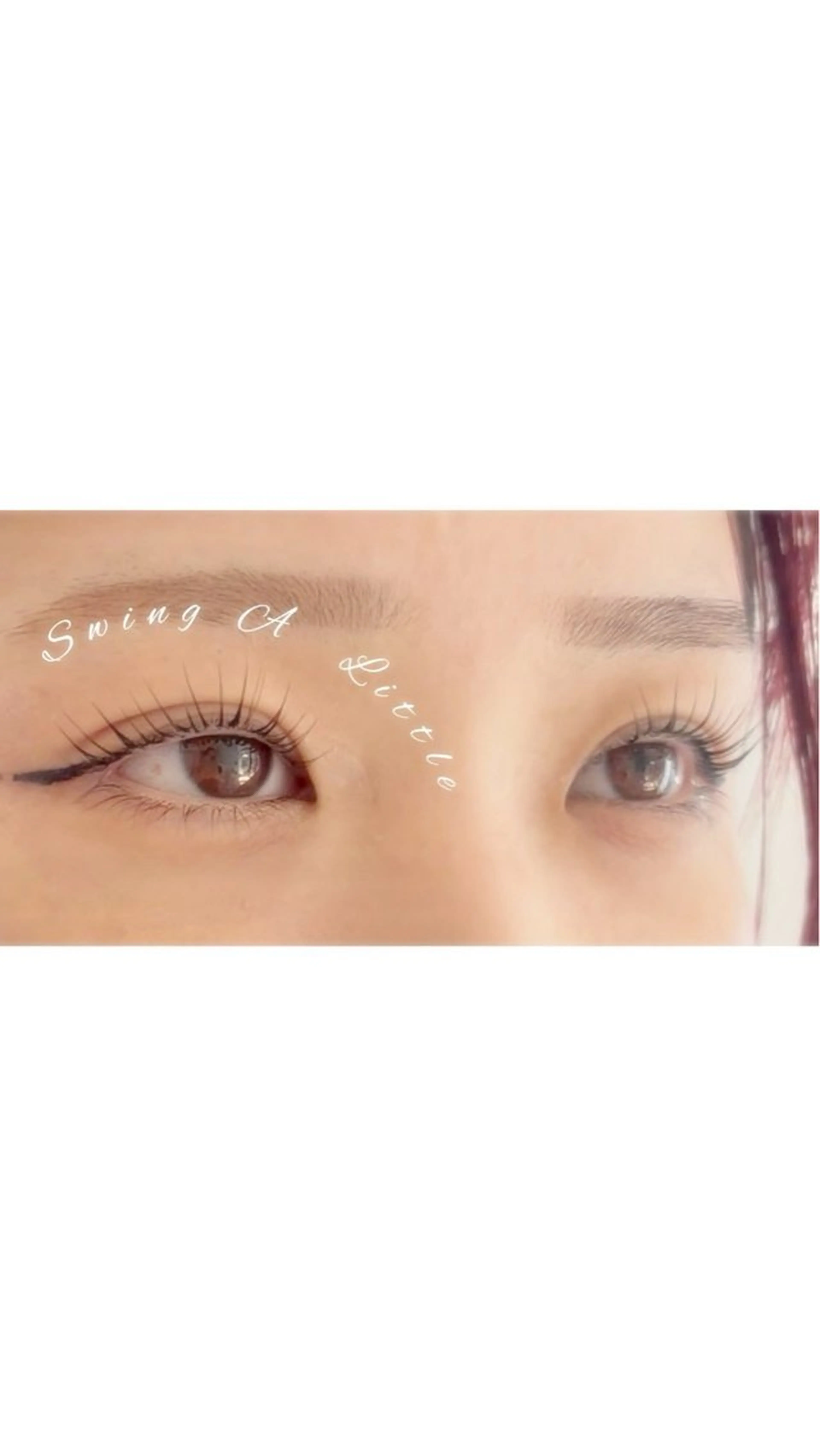 マツエク・マツパ Swing a little所属・little emiのマツエク・マツパデザイン