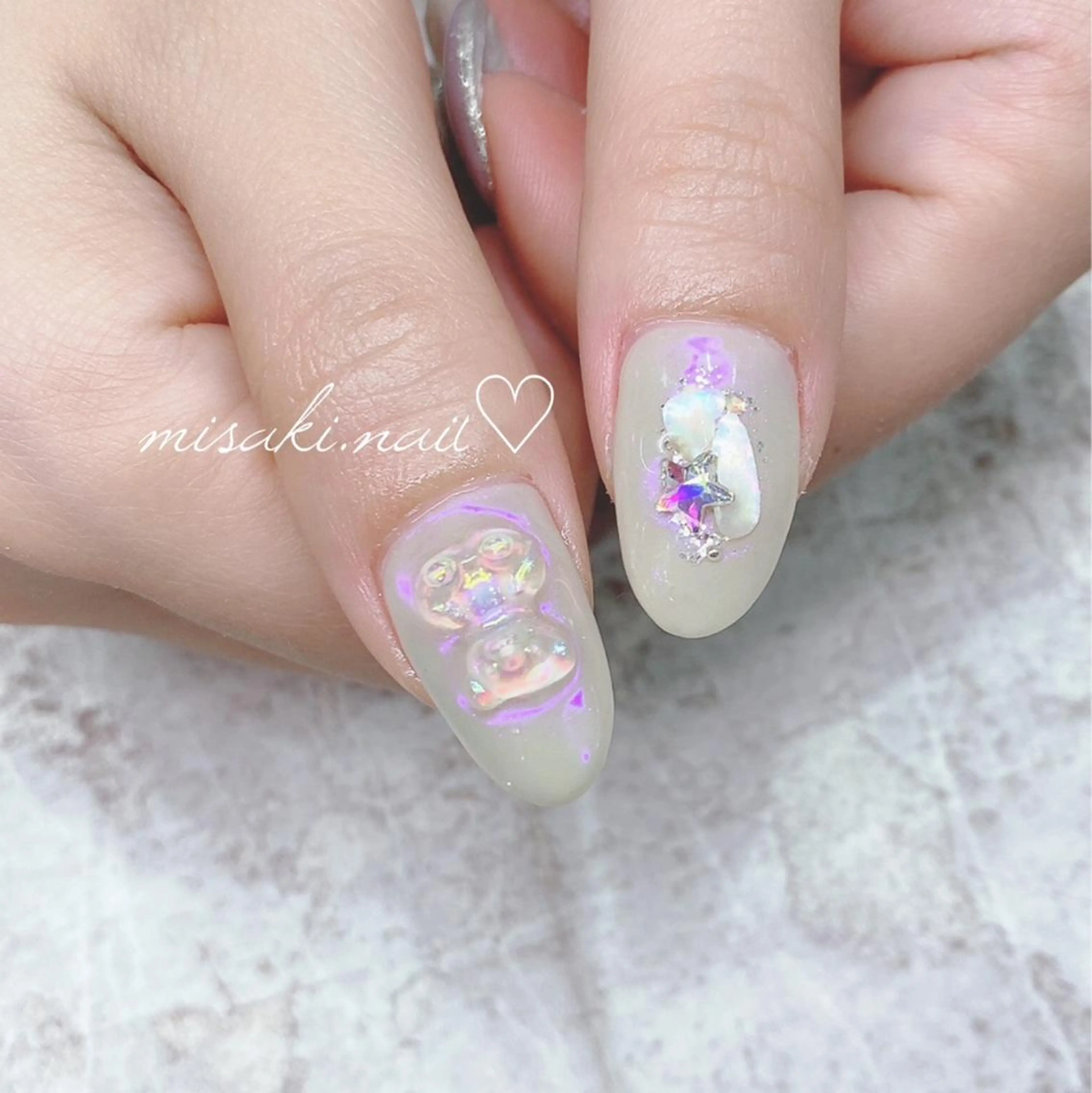 ネイル 韓国ネイル ワンホンネイル ハンドネイル nailsalon miinailsのネイルデザイン