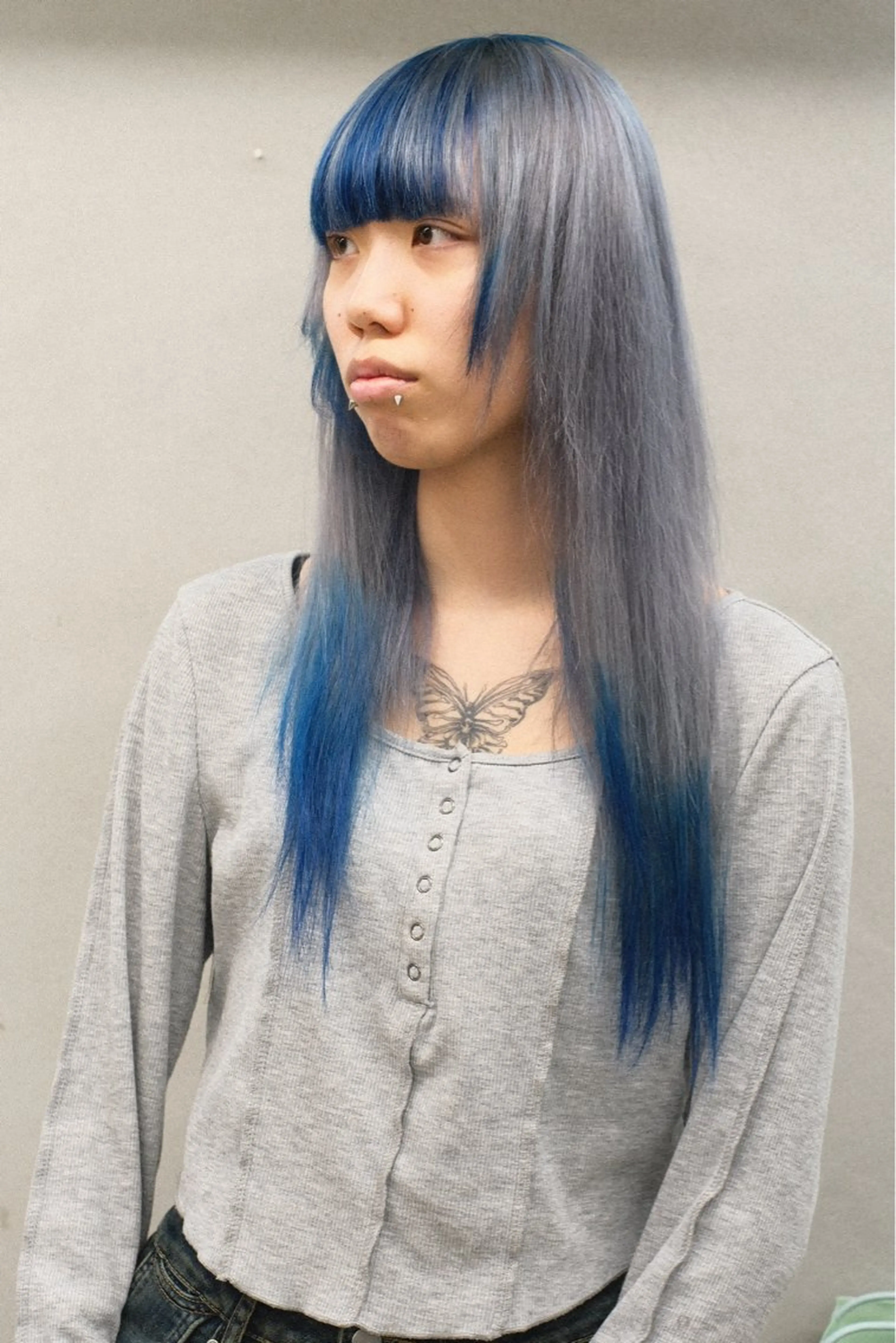 セミロング カラー ヘアアレンジ ヘアカラー トリートメント 個性爆弾💣 ダブルカラー/ゆかのヘアスタイル