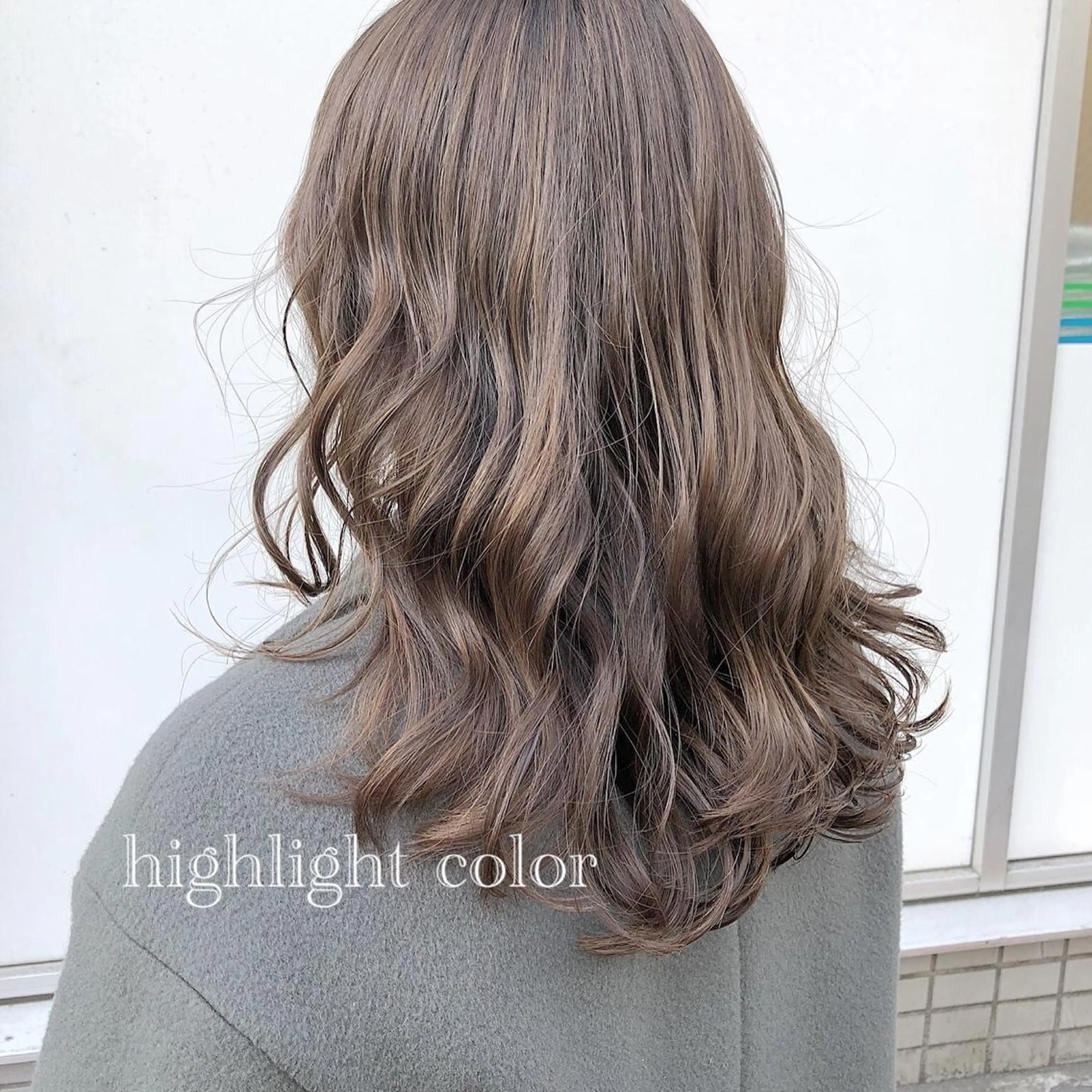 セミロング カラー ヘアアレンジ 榎園 由美のヘアスタイル