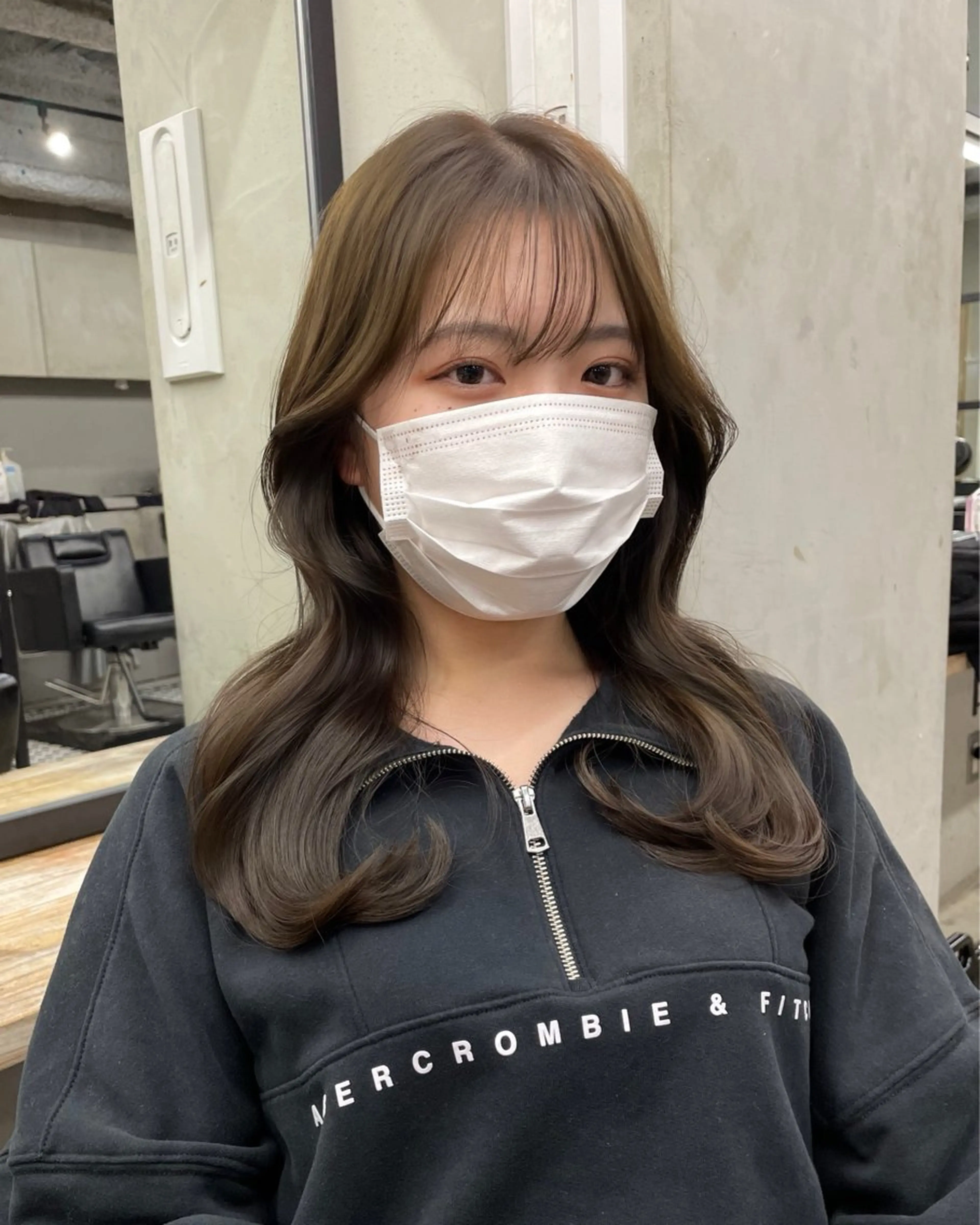 ロング カラー 新宿/韓国ヘア/ 髪質改善ストレートのヘアスタイル