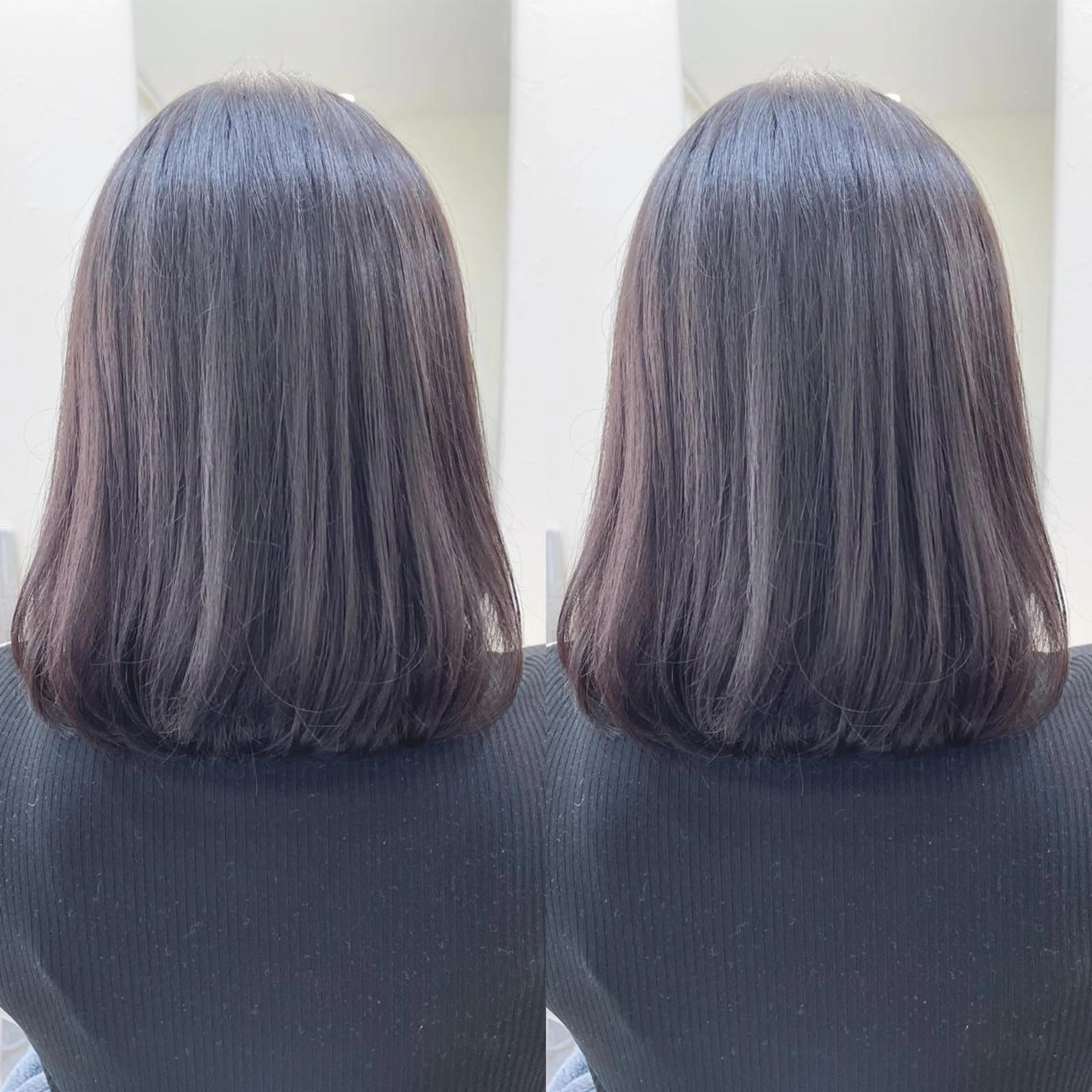 ミディアム ボブ カット ヘアカラー トリートメント H所属・H (エイチ) 烏丸御池店のヘアスタイル