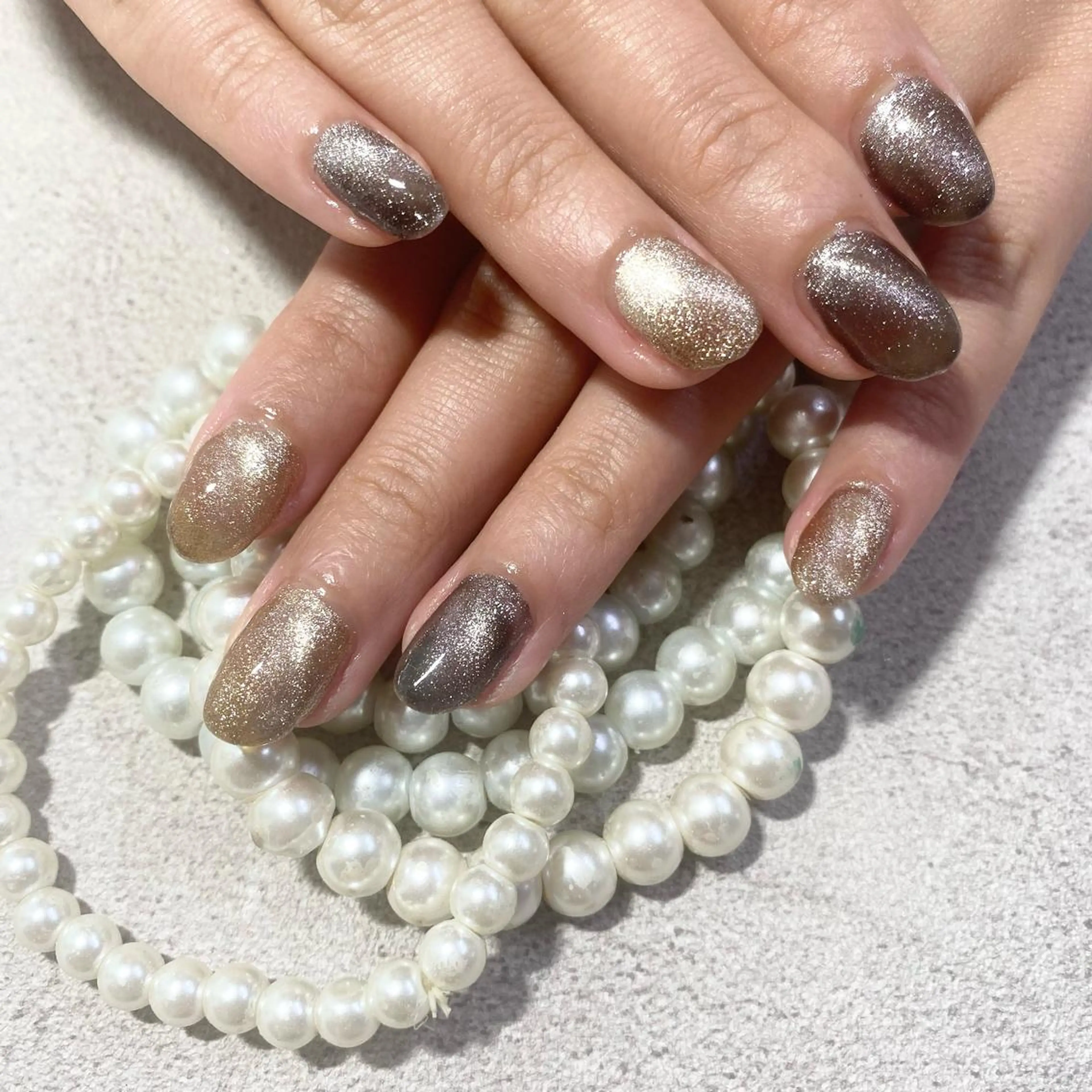 ネイル ゴテゴテ💙ワンホン リオナのネイルデザイン