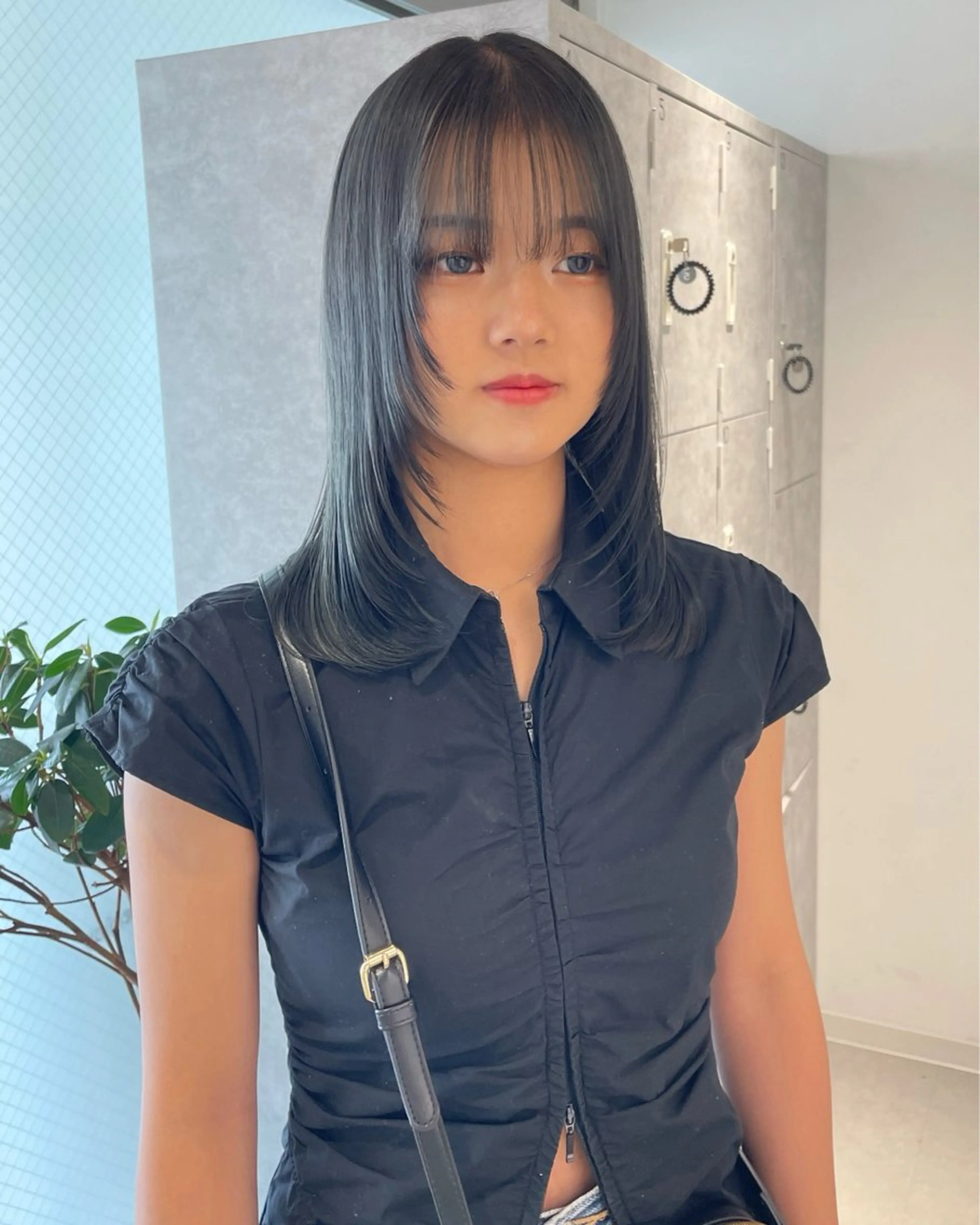 セミロング カラー デザインパーマ/ 艶カラー/ボブのヘアスタイル