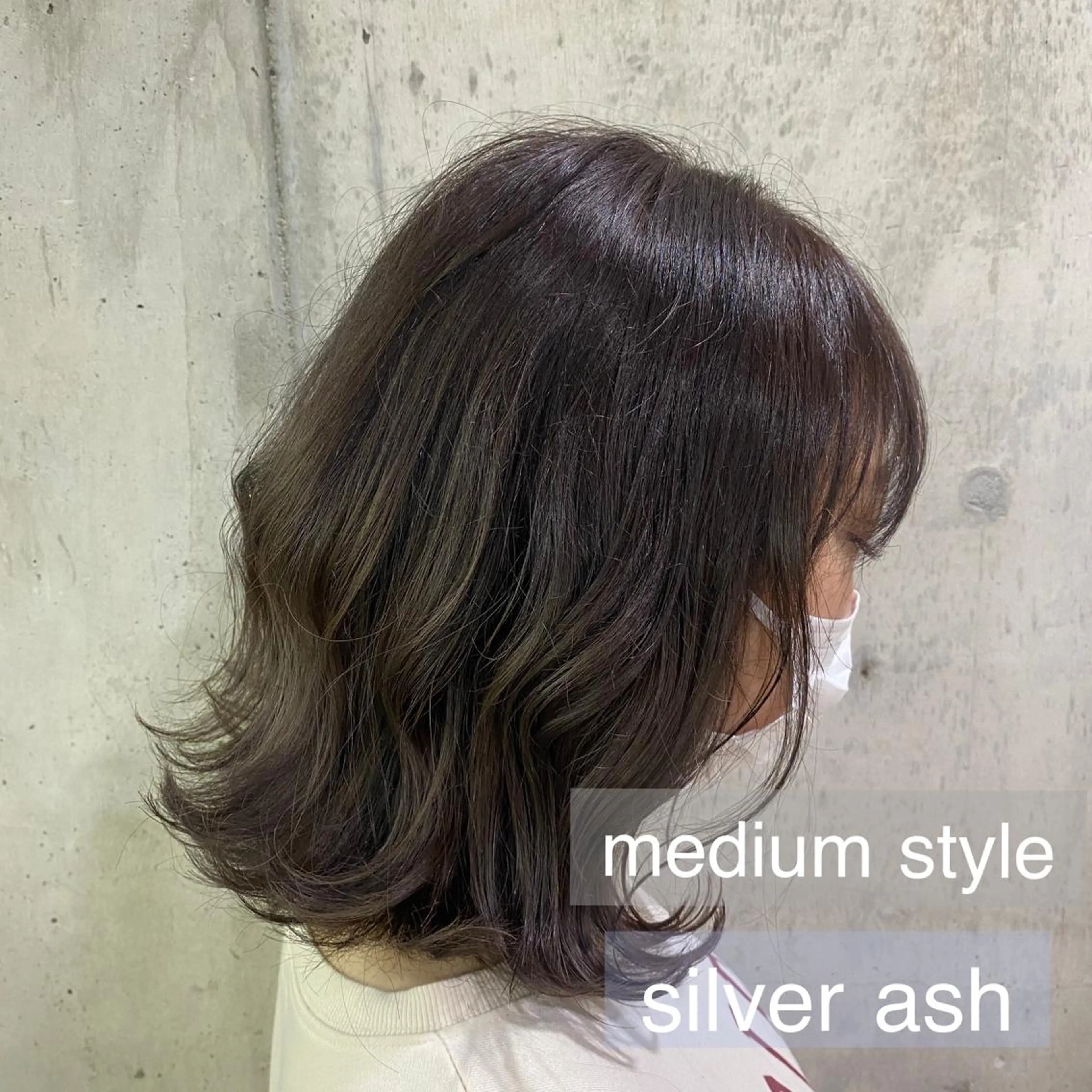 ミディアム カラー アディクシーカラー 舟橋 りんかのヘアスタイル