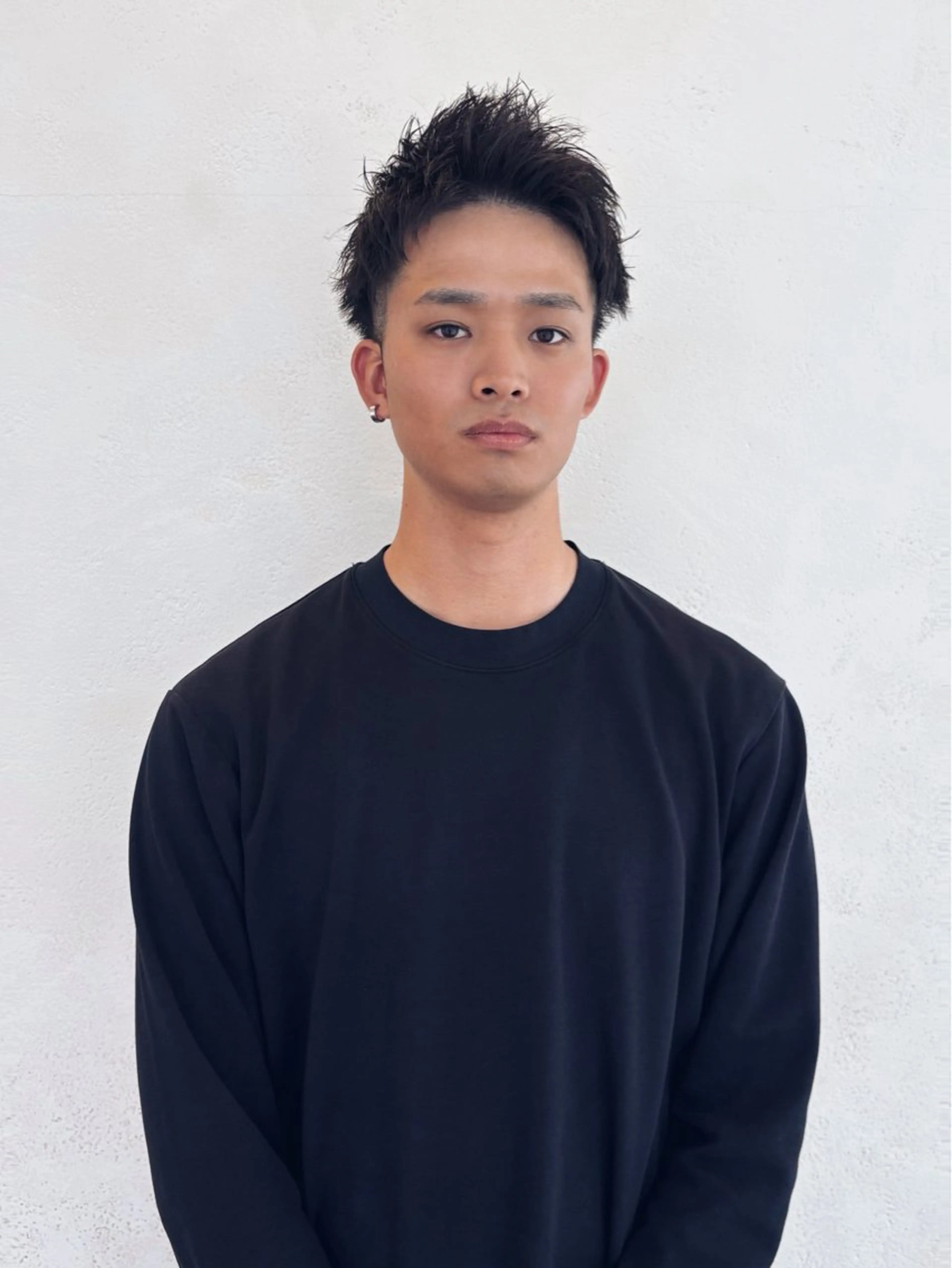 ショート メンズ メンズパーマ スパイキーショート ツーブロック ショートヘア カット LIC 佐野峰土のヘアスタイル