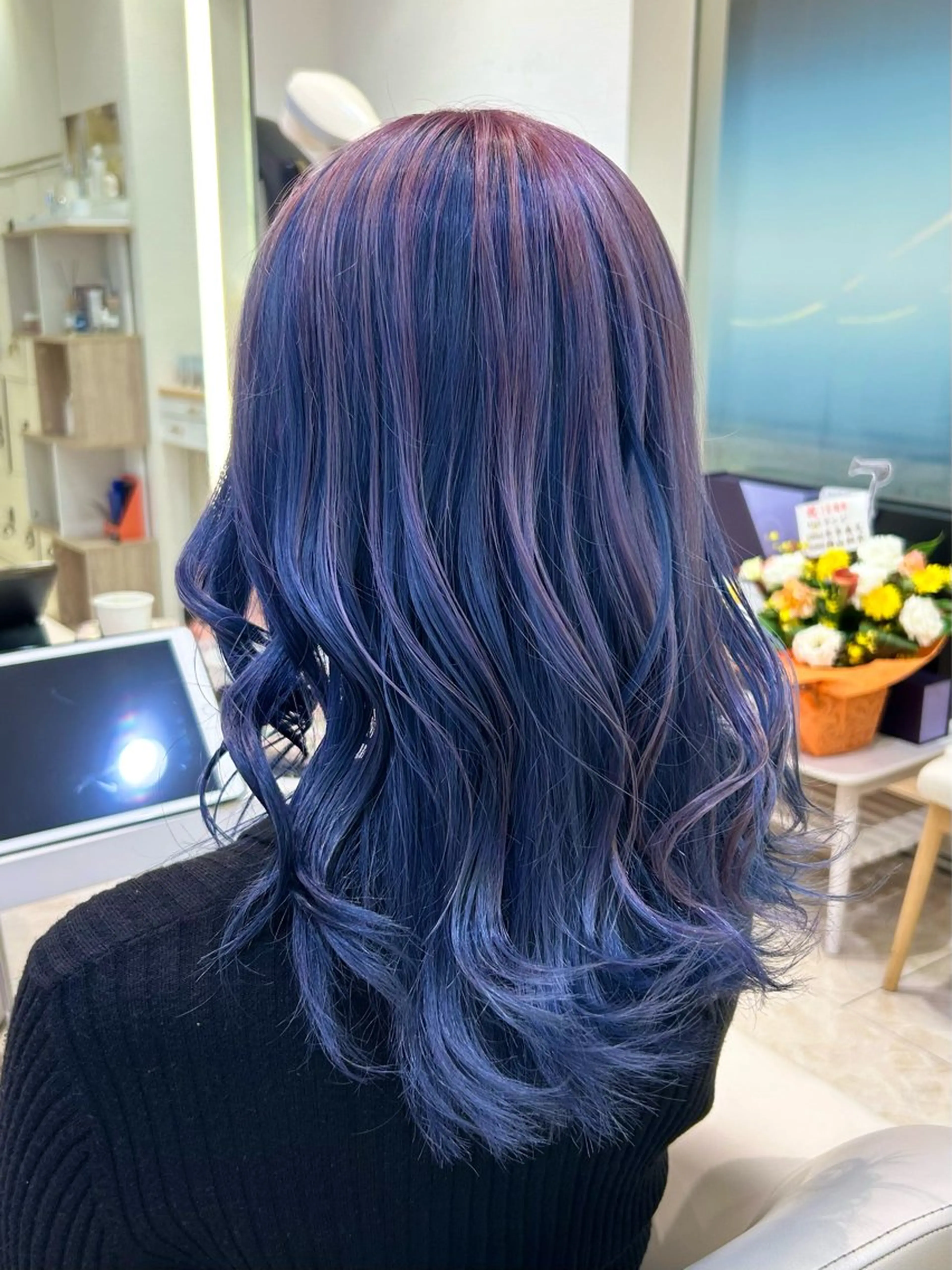 セミロング カラー ヘアカラー はるか/ブリーチカラ ー/ヘアアレンジ🤍のヘアスタイル