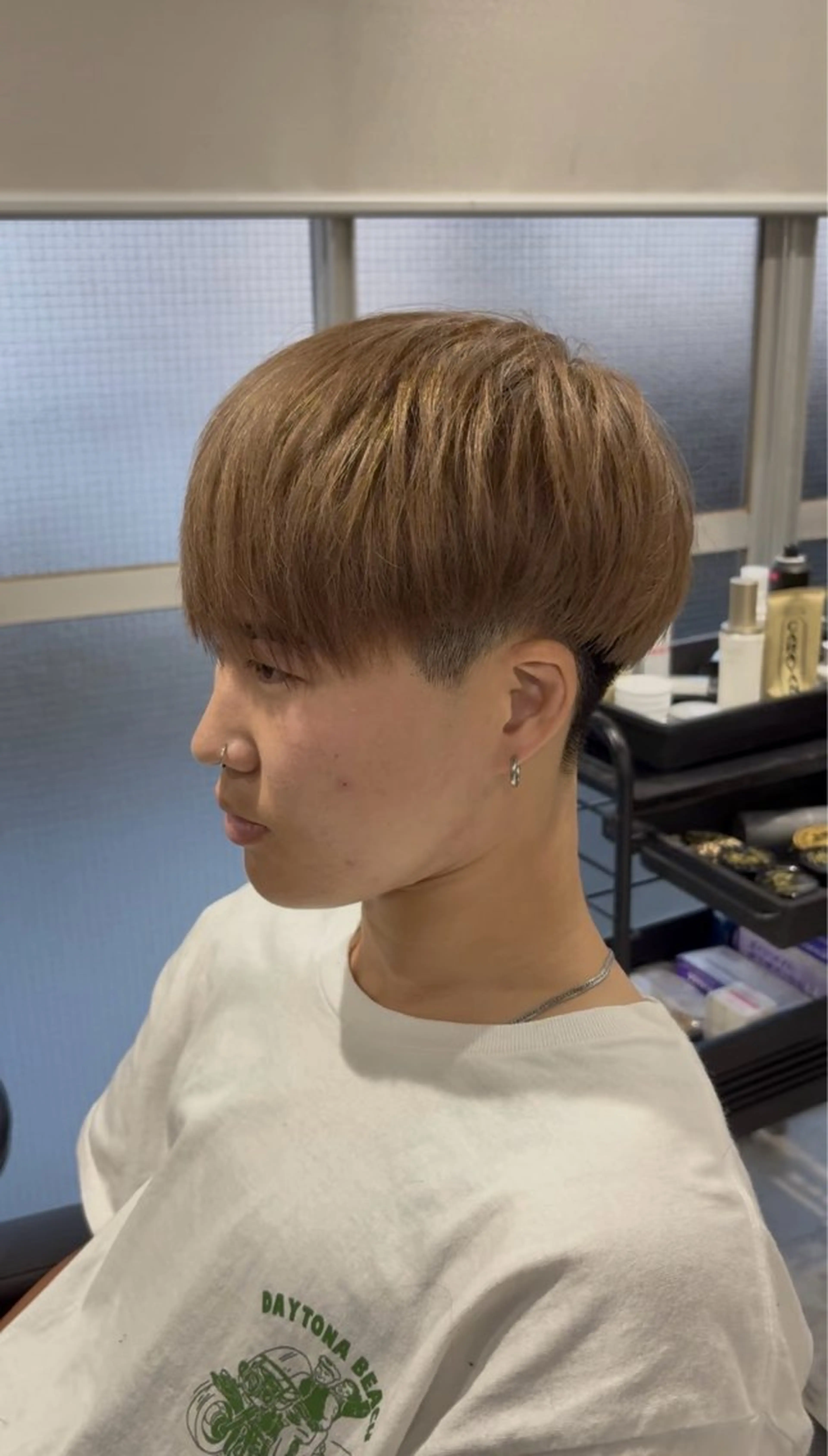 men's hair ダブルカラー(ブリーチ＋オンカラー)の写真