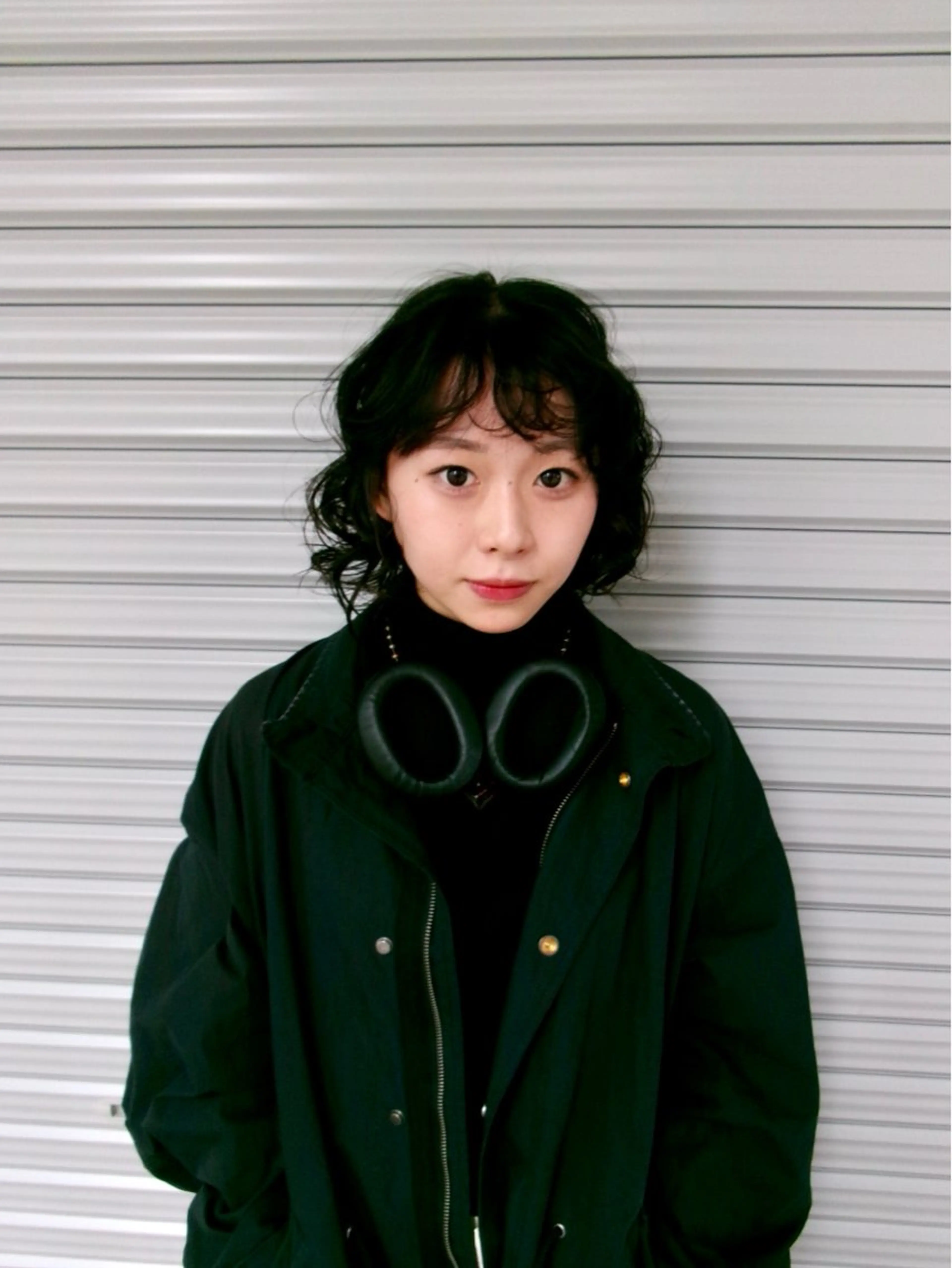 ミディアム カラー 黒髪 ナチュラルブラック ヘアカラー なりた るいのヘアスタイル