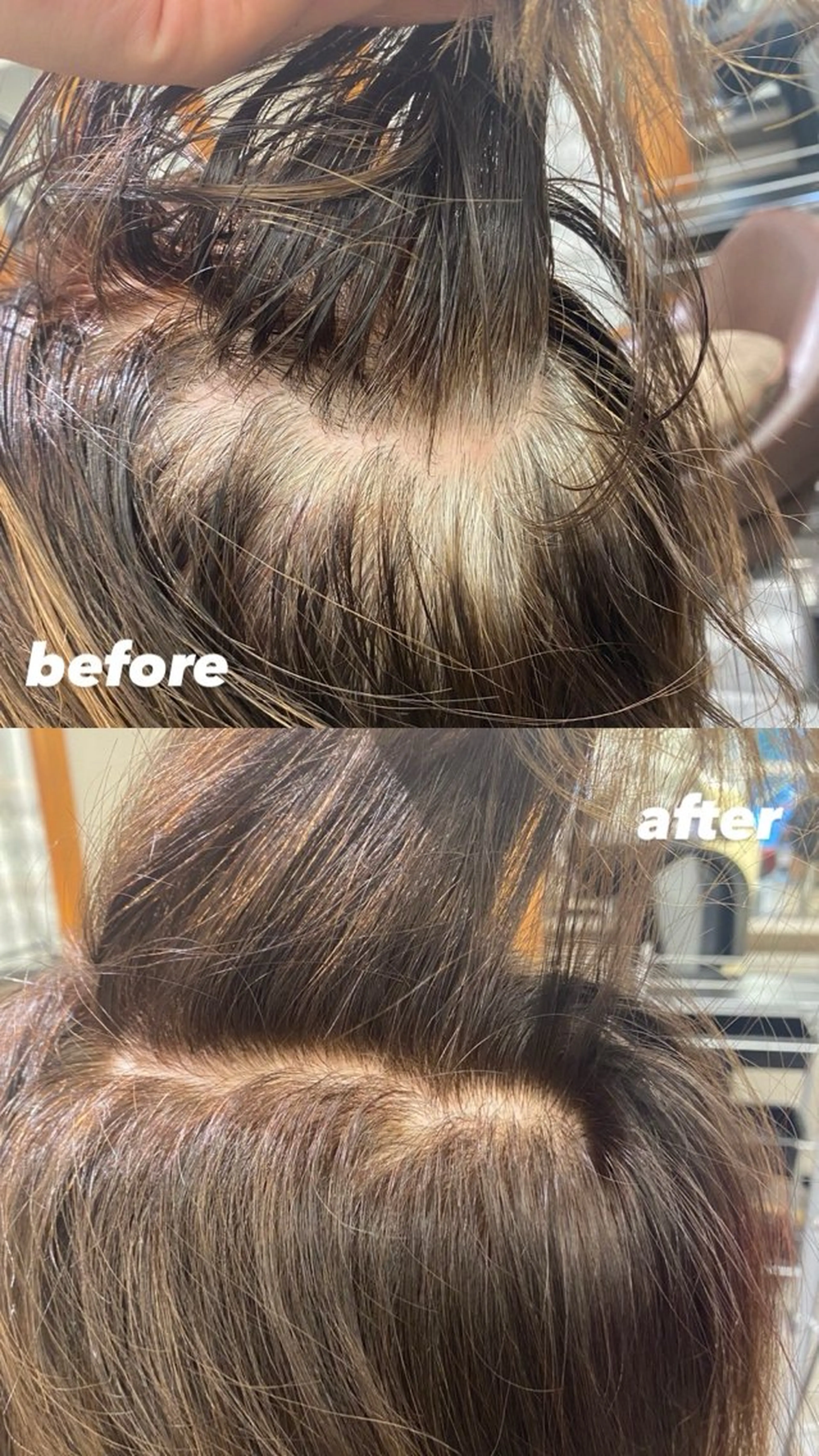 《🍯🐻   月曜 ＆ 木曜 限定 🐻🍯》 沁みにくいゼロテクカラー🎨 根元2​〜​3cm白髪おしゃれ染めブリーチ❌の写真