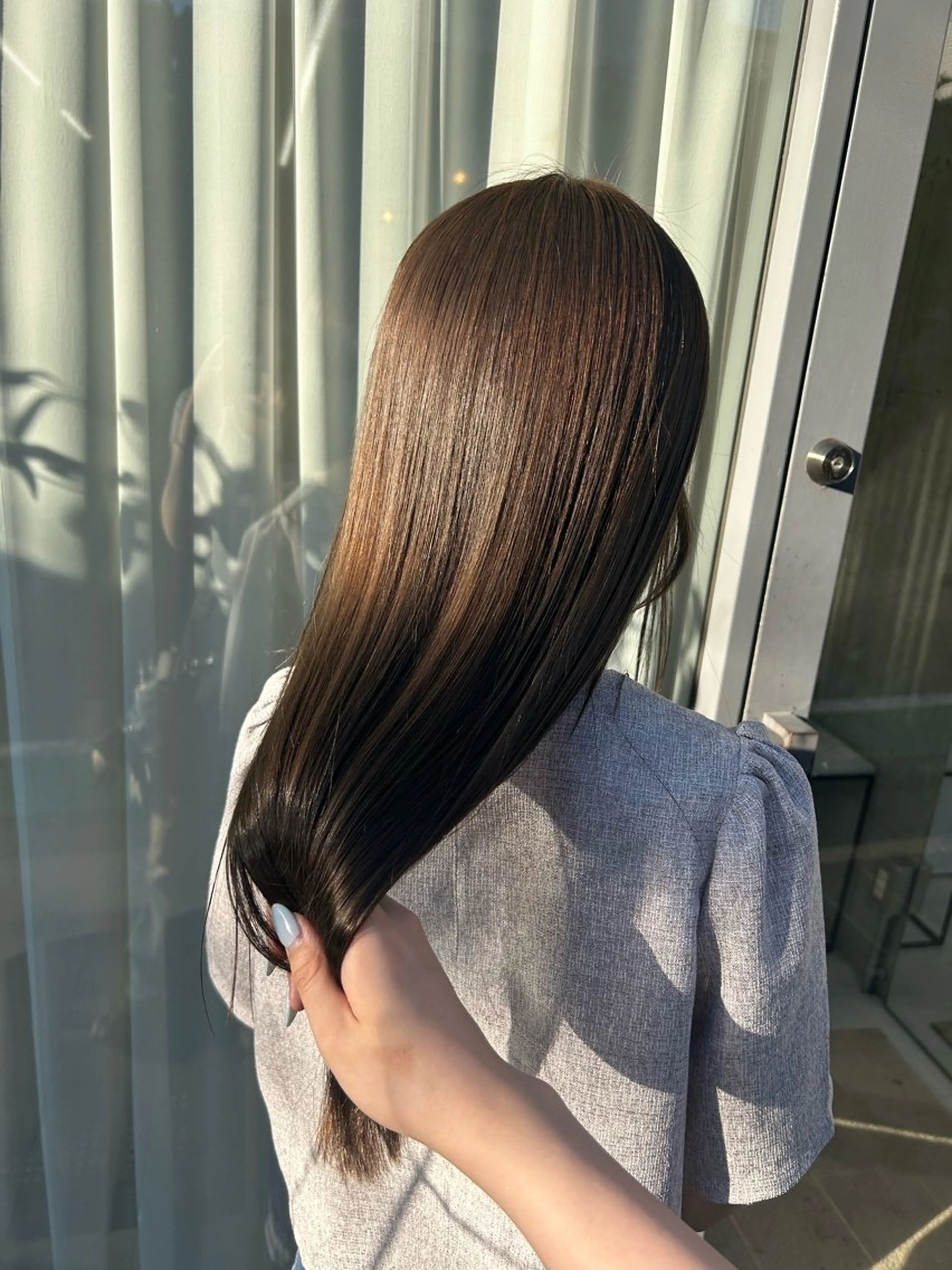 ロング レイヤーカット ヘアカラー トリートメント Lomalia Yuuka/42🩵のヘアスタイル