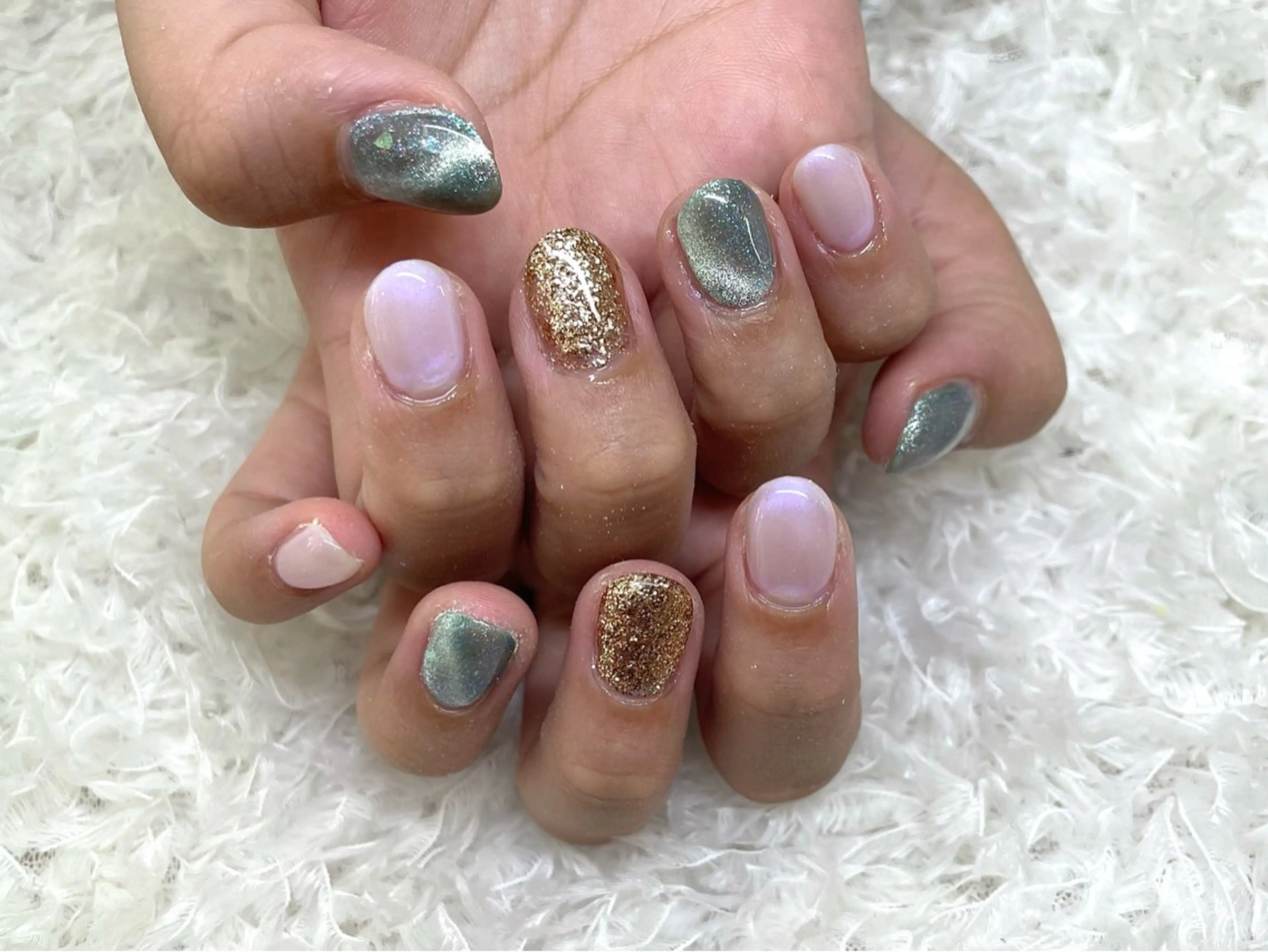 ネイル マグネットネイル ハンドネイル 橋田 有里奈のネイルデザイン