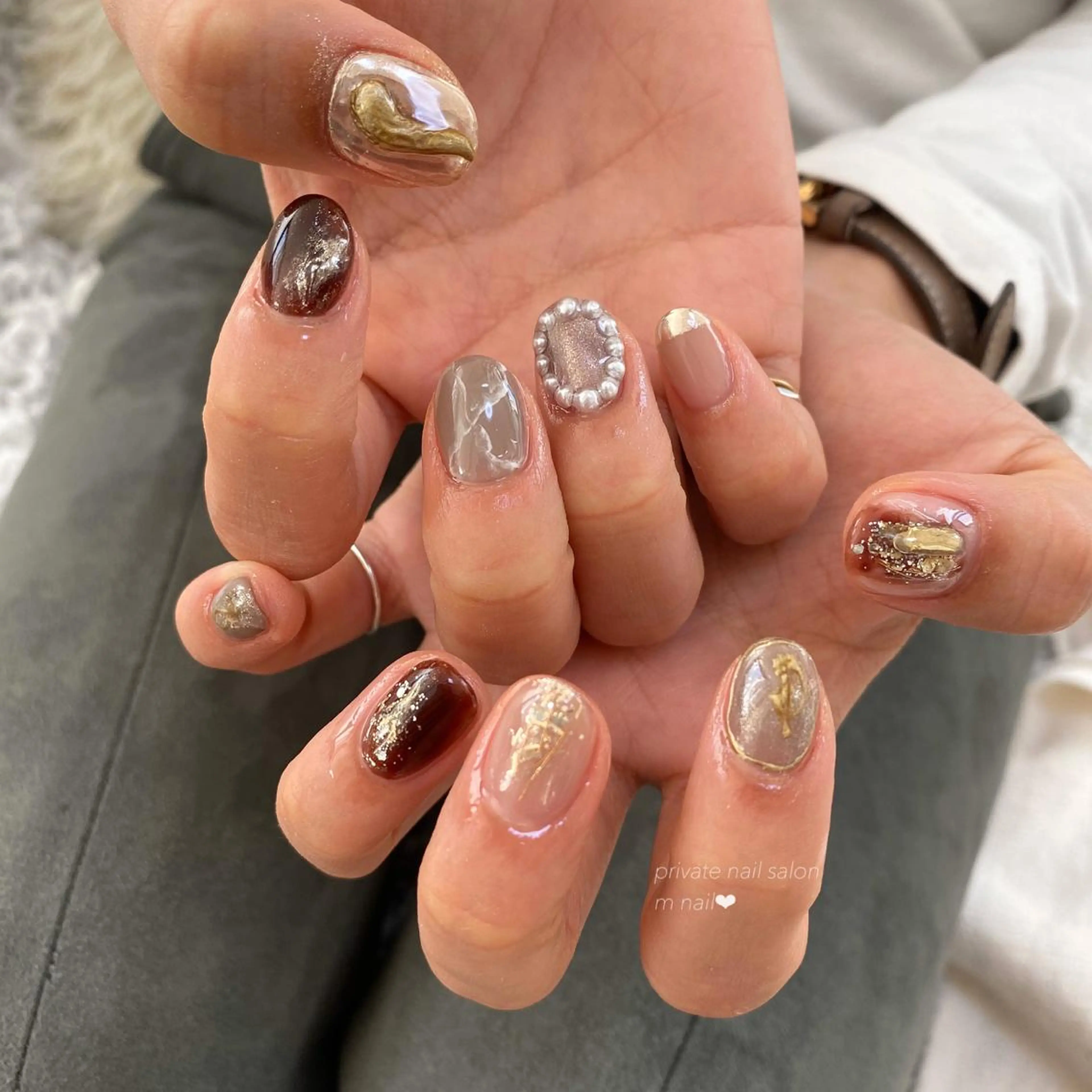 ネイル 持ち込み ハンドネイル 小河原 舞のネイルデザイン