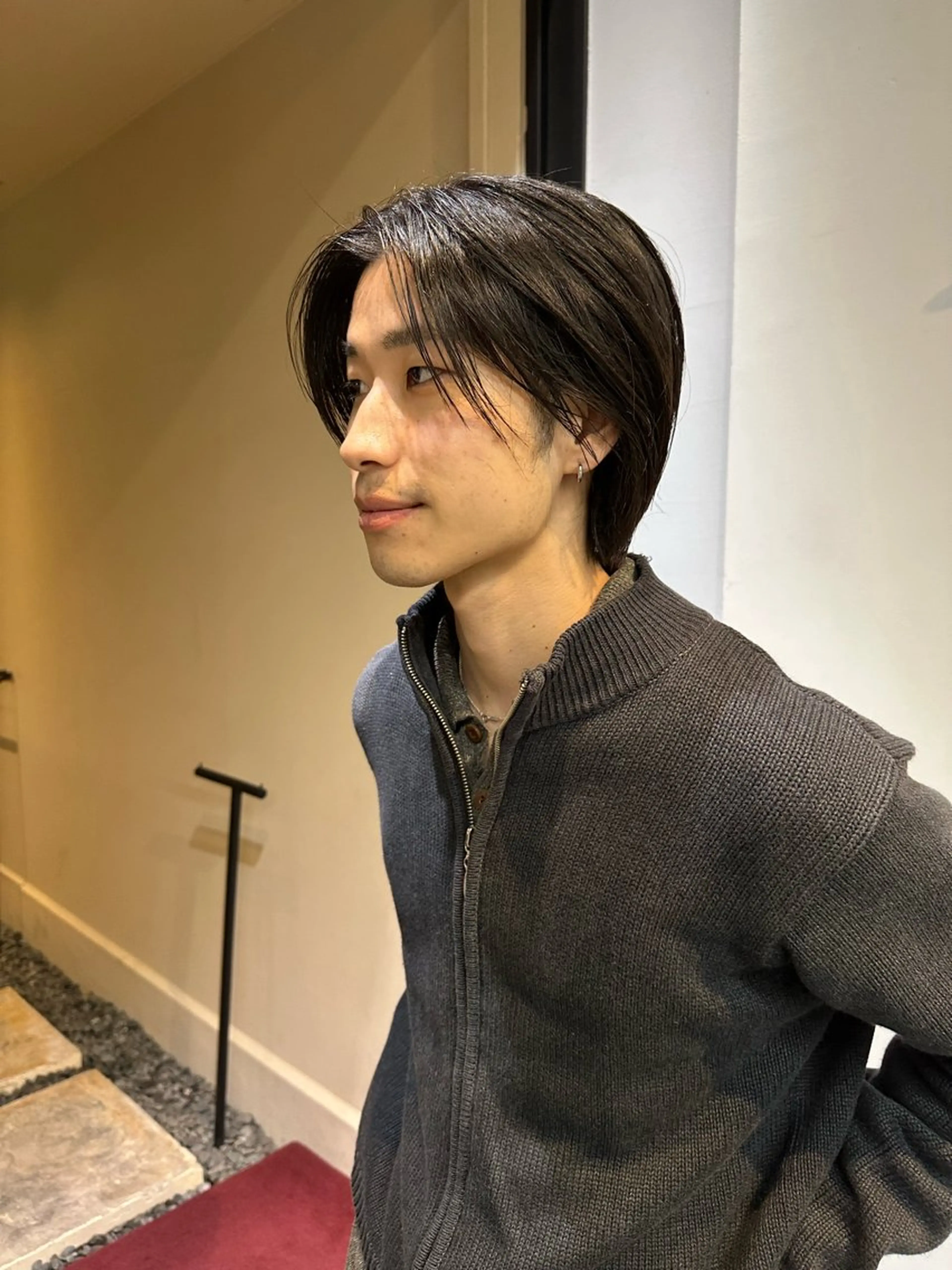 ショート メンズ ボブ ロングモデル kuroのヘアスタイル