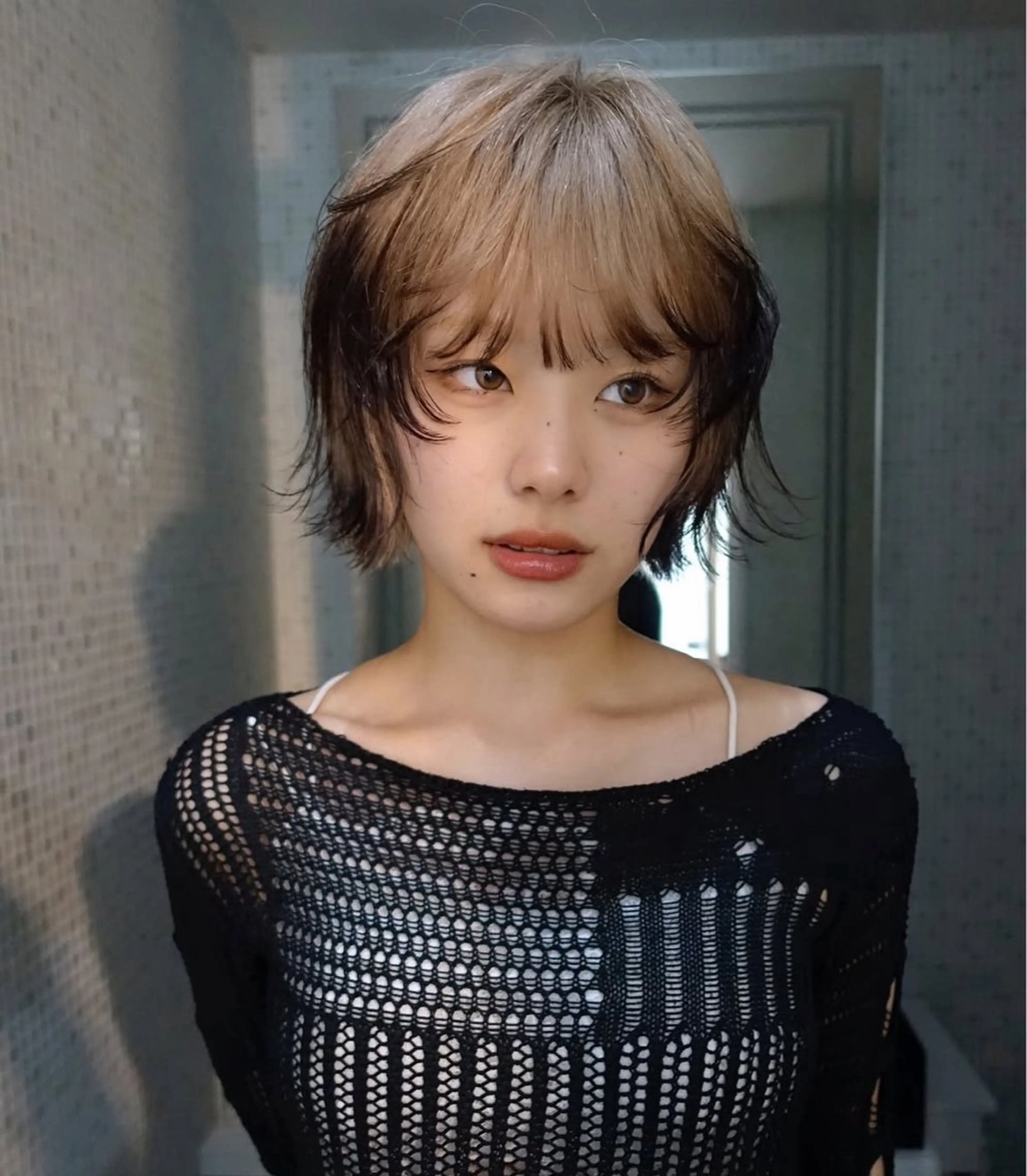 ショート カラー ヘアアレンジ ニュアンスカラー🧶 nanacoのヘアスタイル