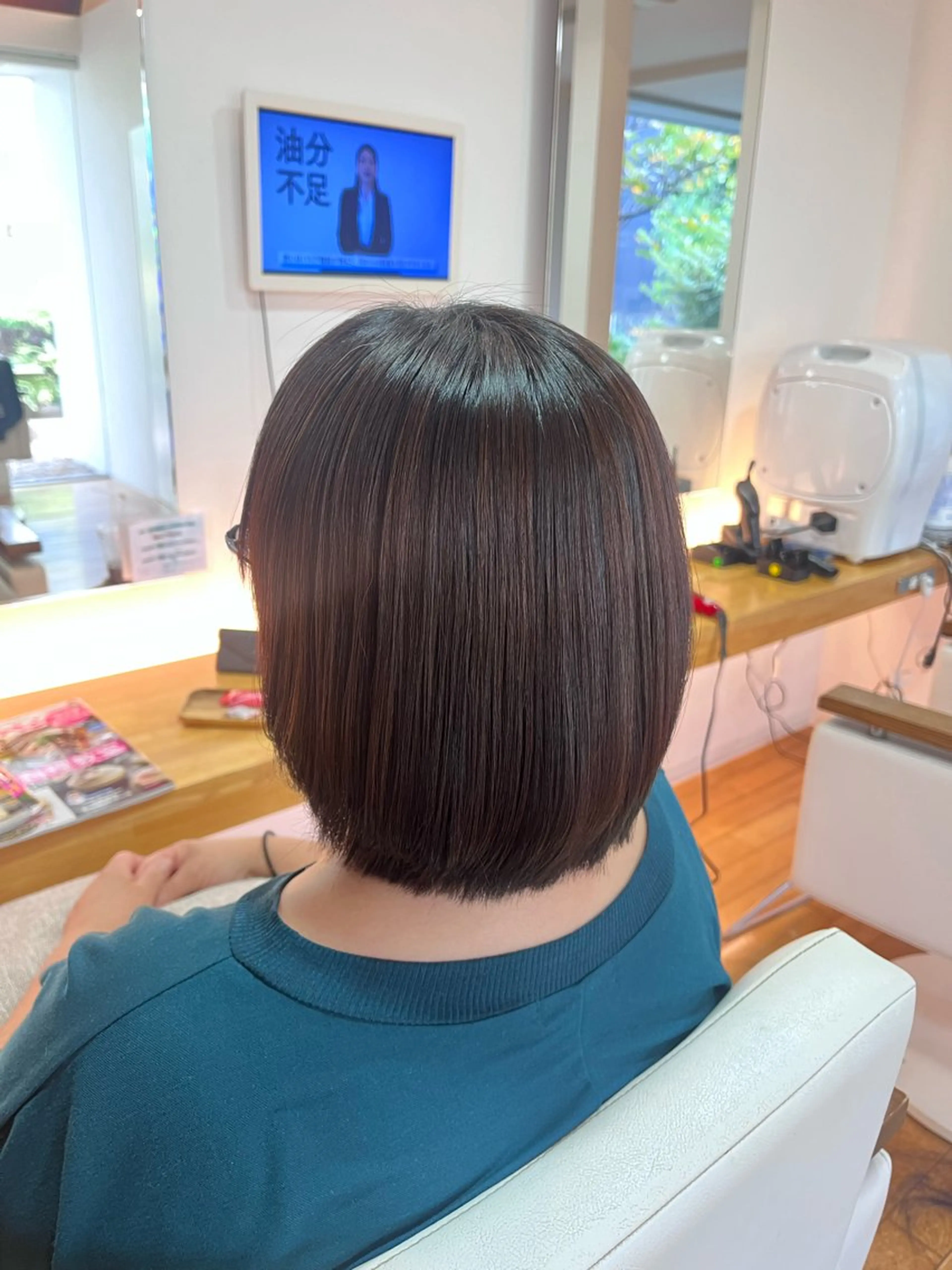 ミディアム 縮毛矯正 Rina.💎🫧 小松里奈のヘアスタイル