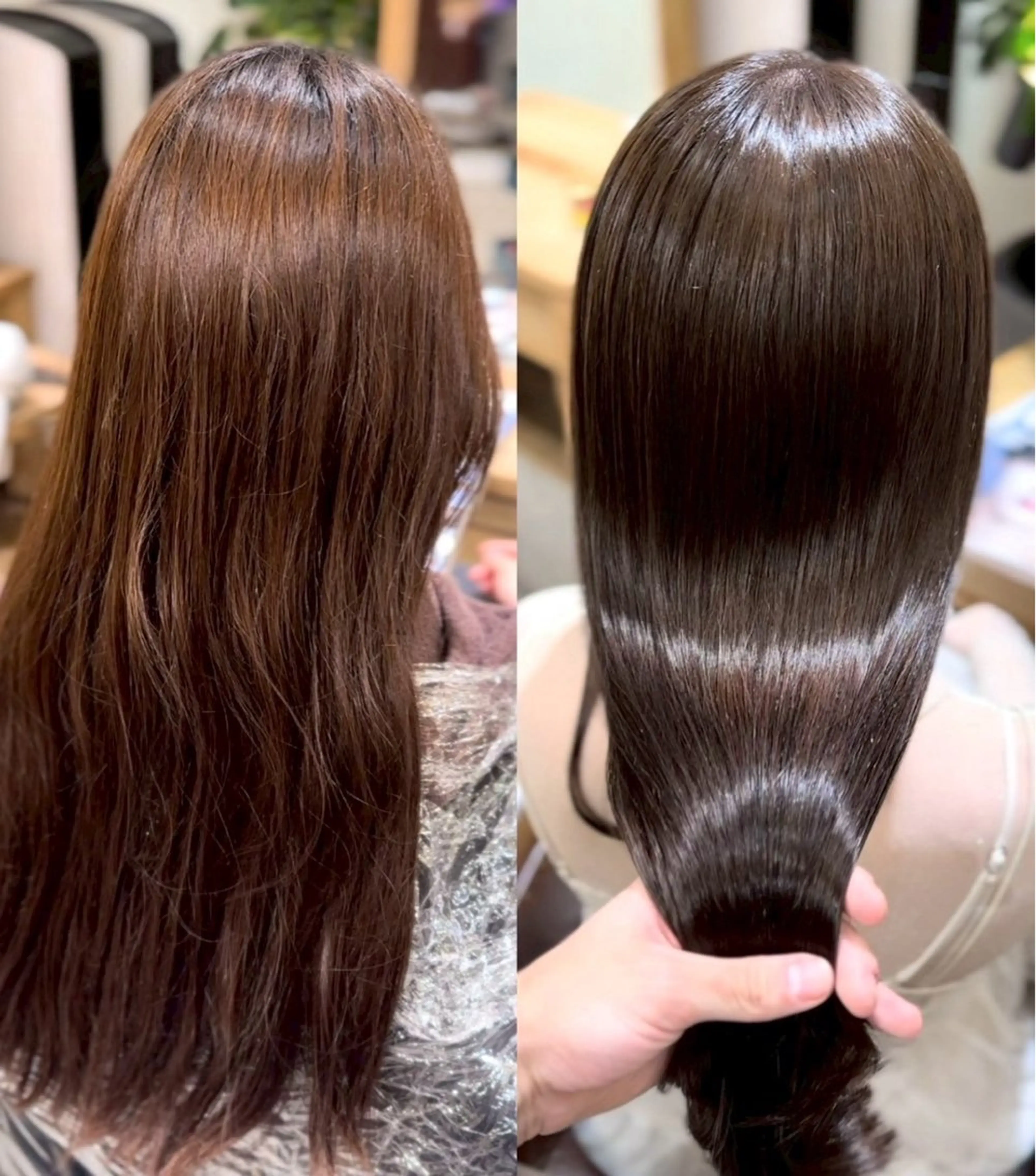 髪質改善ストレート(縮毛矯正)+ケアトリートメント🫧の写真