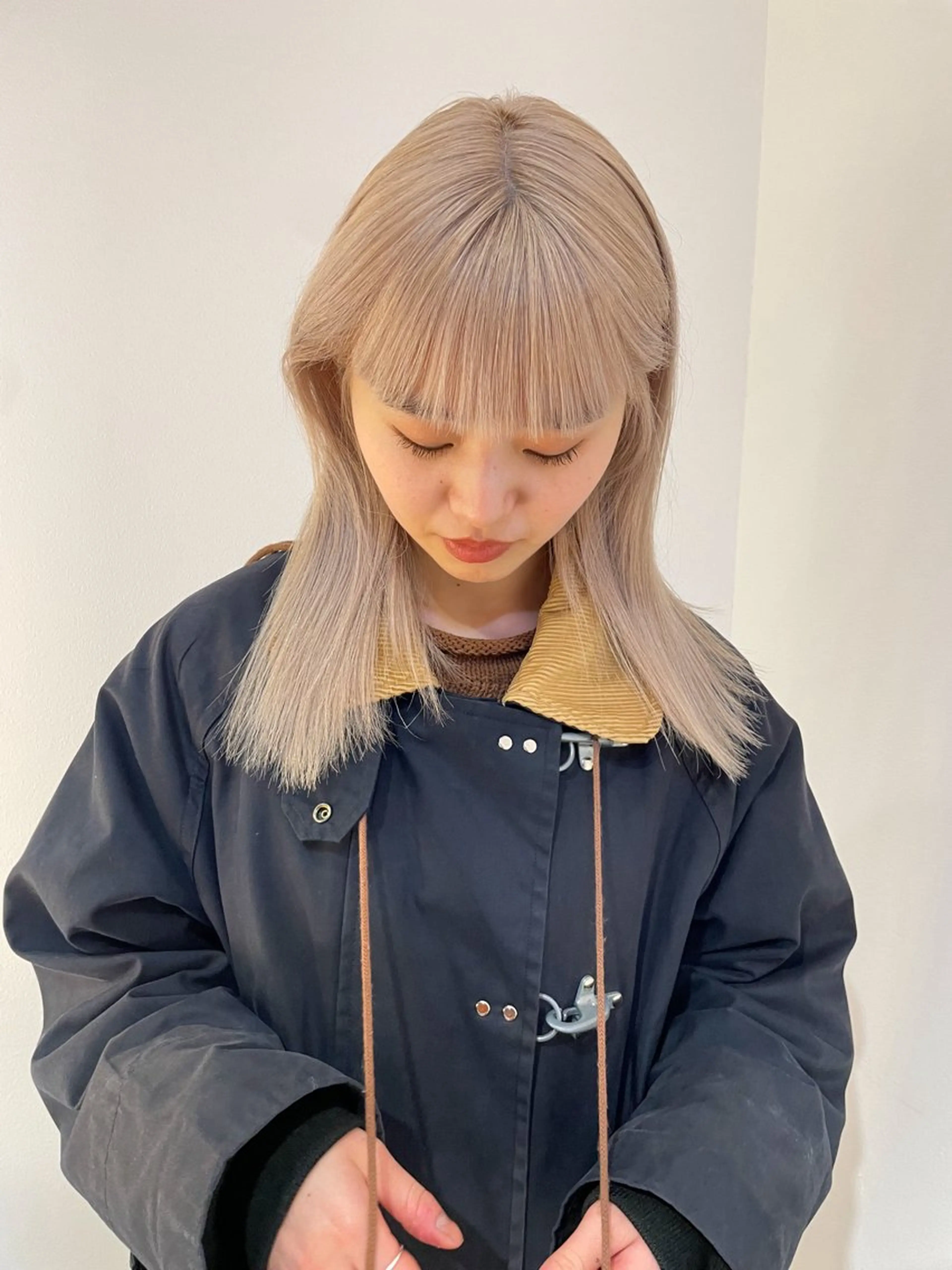 セミロング カラー ヘアカラー トリートメント ボブ特化✨ 松本竜之介のヘアスタイル