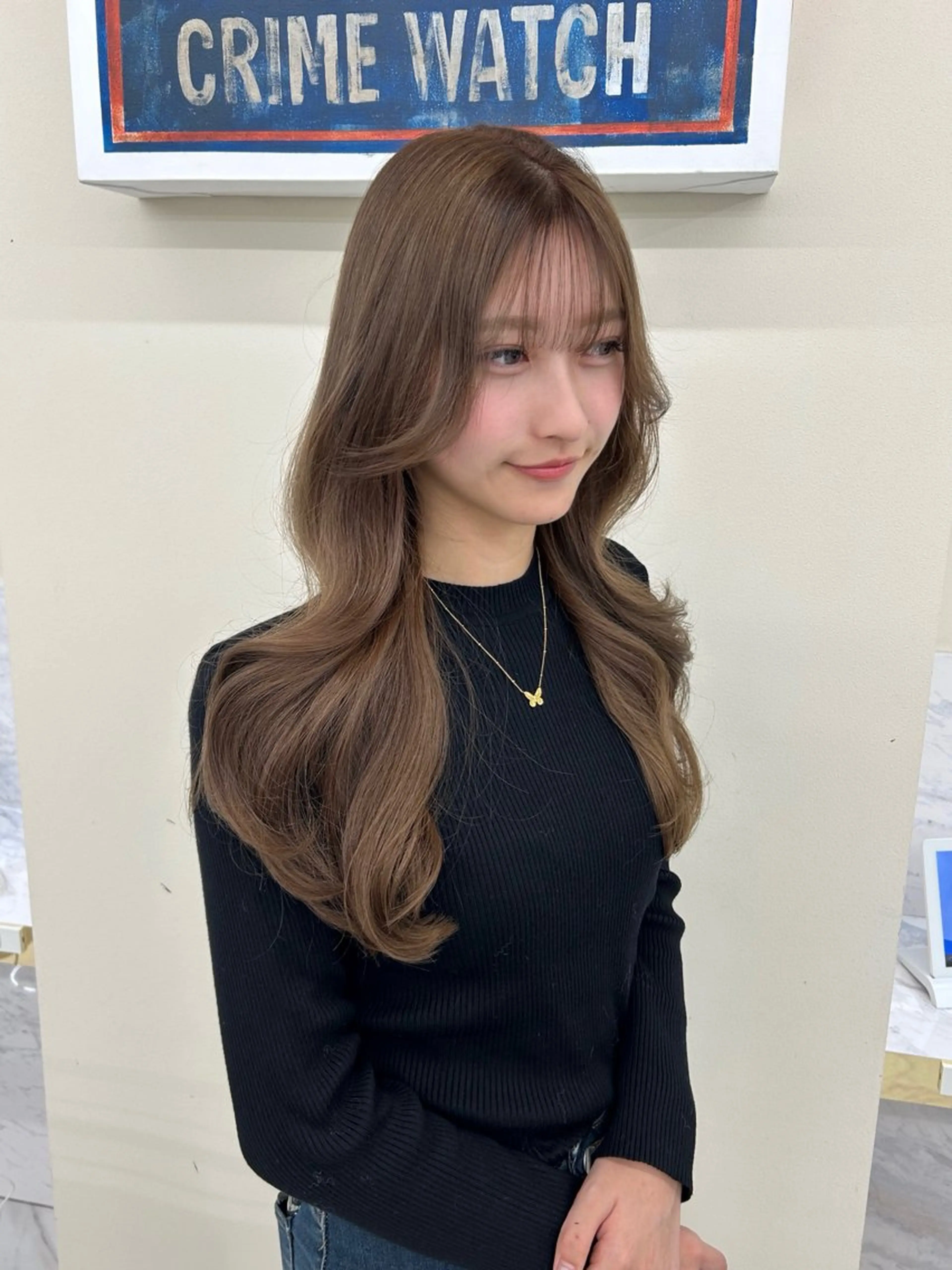 ロング カラー ヘアアレンジ アッシュ ベージュカラー ブリーチ ダブルカラー グレージュ カット ヘアカラー トリートメント maoブリーチ無し 似合わせカラーのヘアスタイル